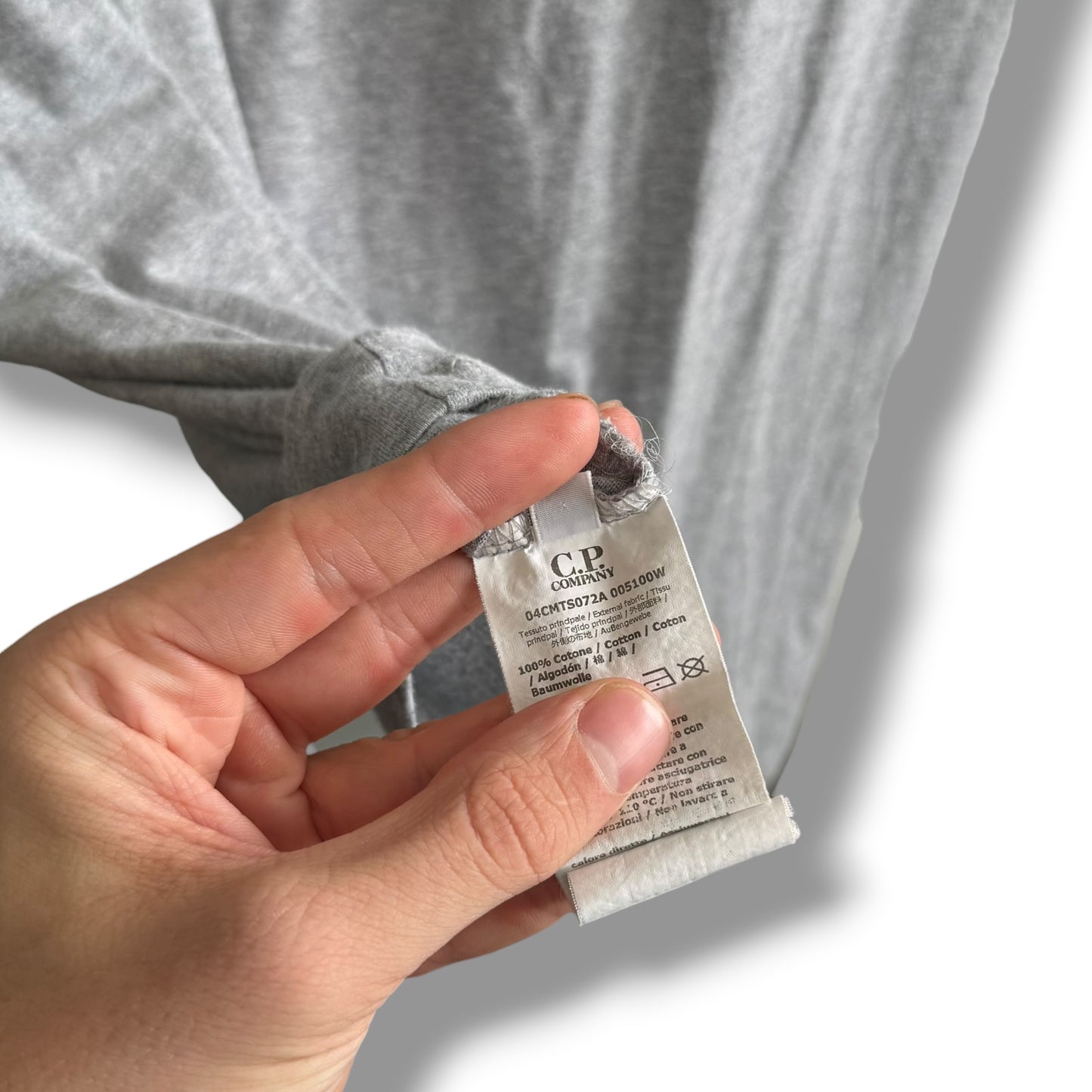 CP Company Grey T-Shirt (XL, 22”)
