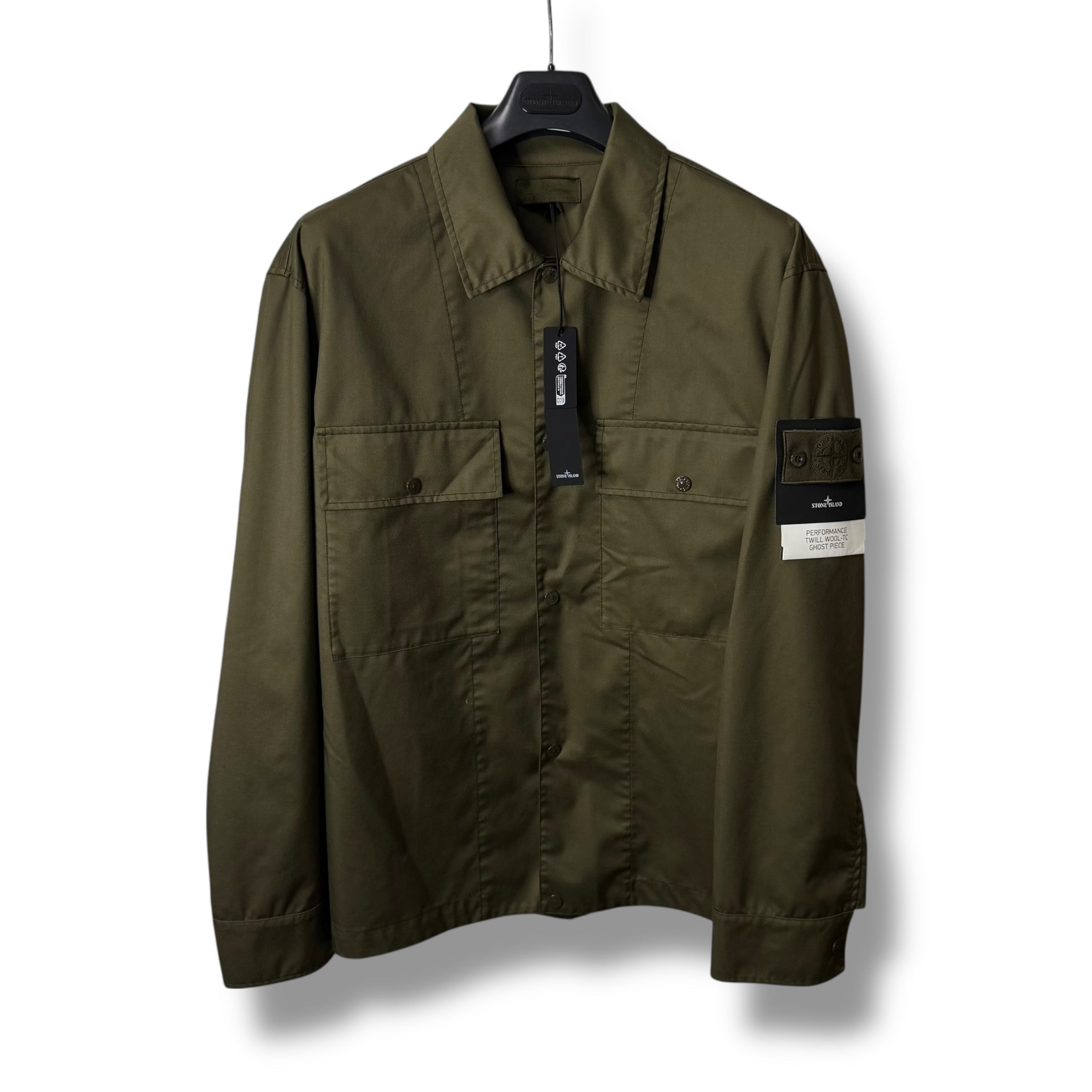 STONE  GHOST w29 カーキ Stone Island Performance Twill Wool-TC Ghost Piece (XXL, 26.5