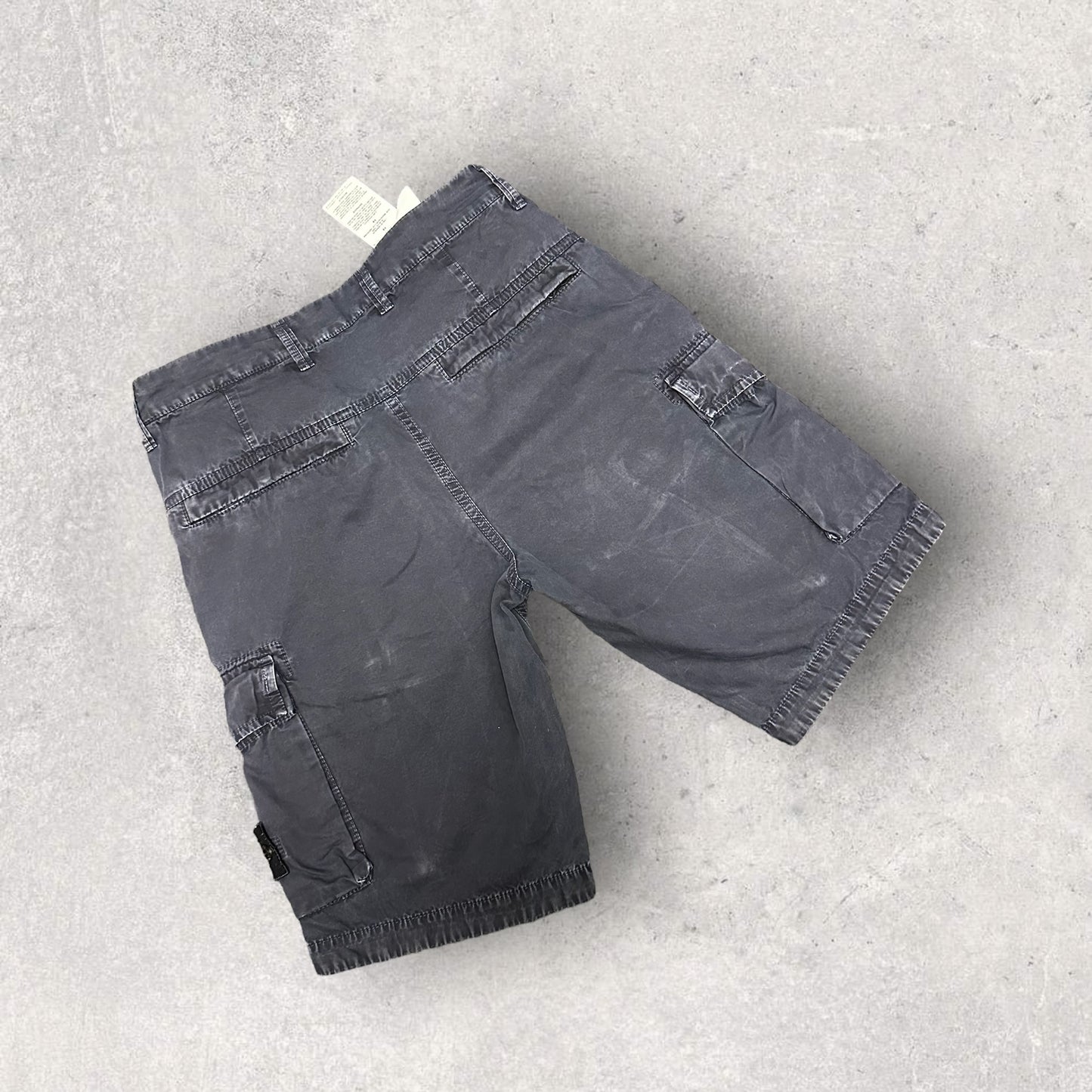 Stone Island Navy Cargo Shorts