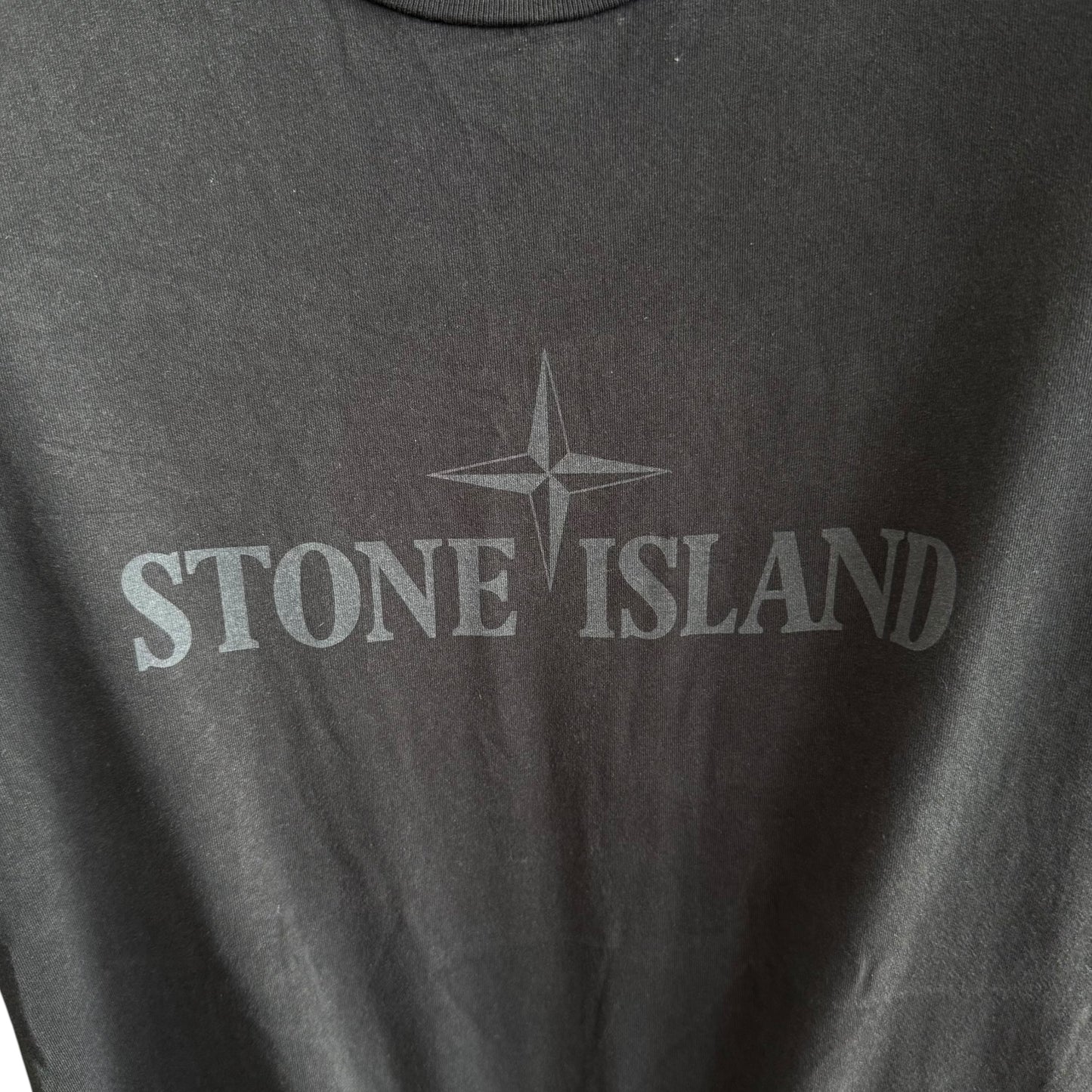 Stone Island Black T-shirt (L, 21.5”)