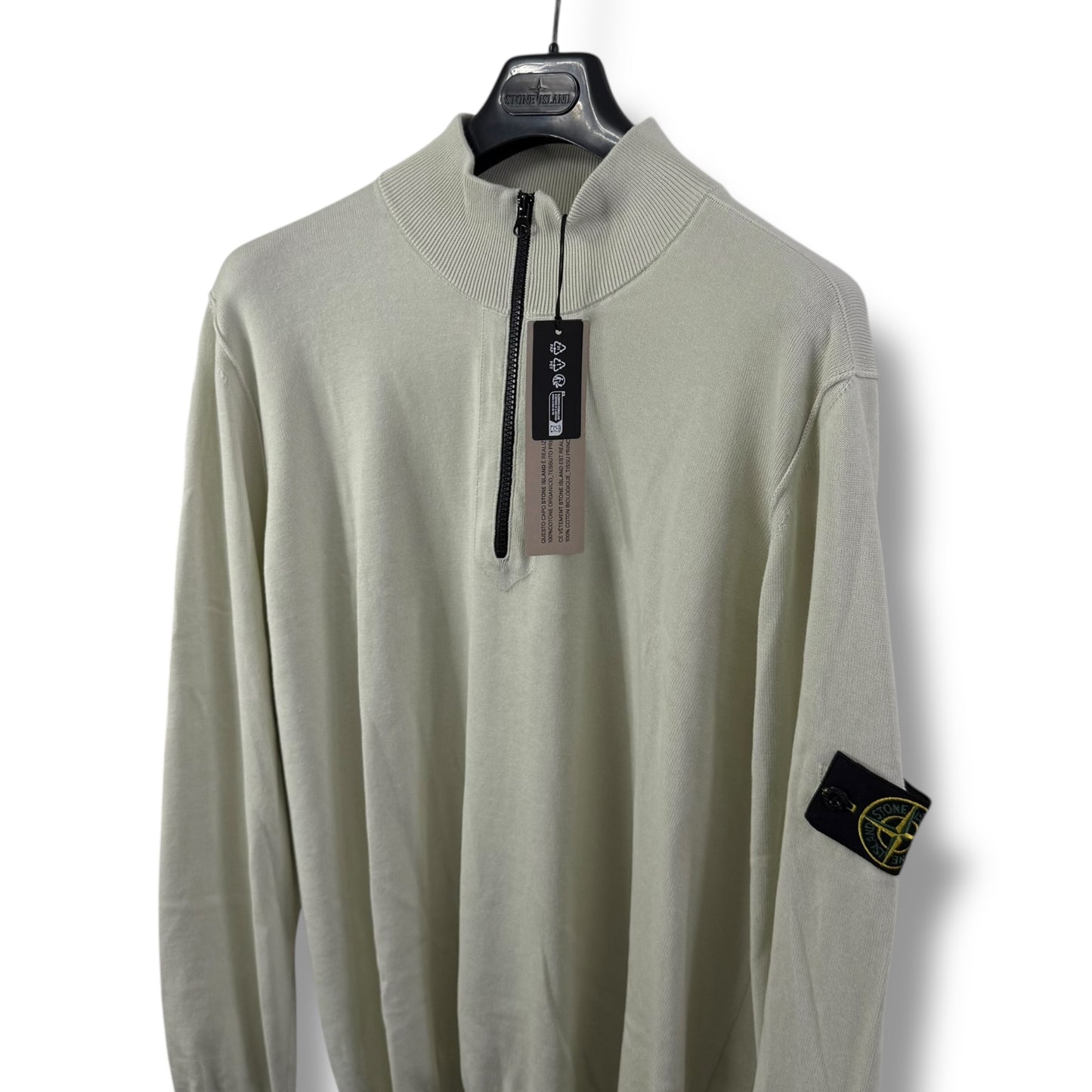 Stone Island Knitted 1/4 Zip (3XL, 25.5”)