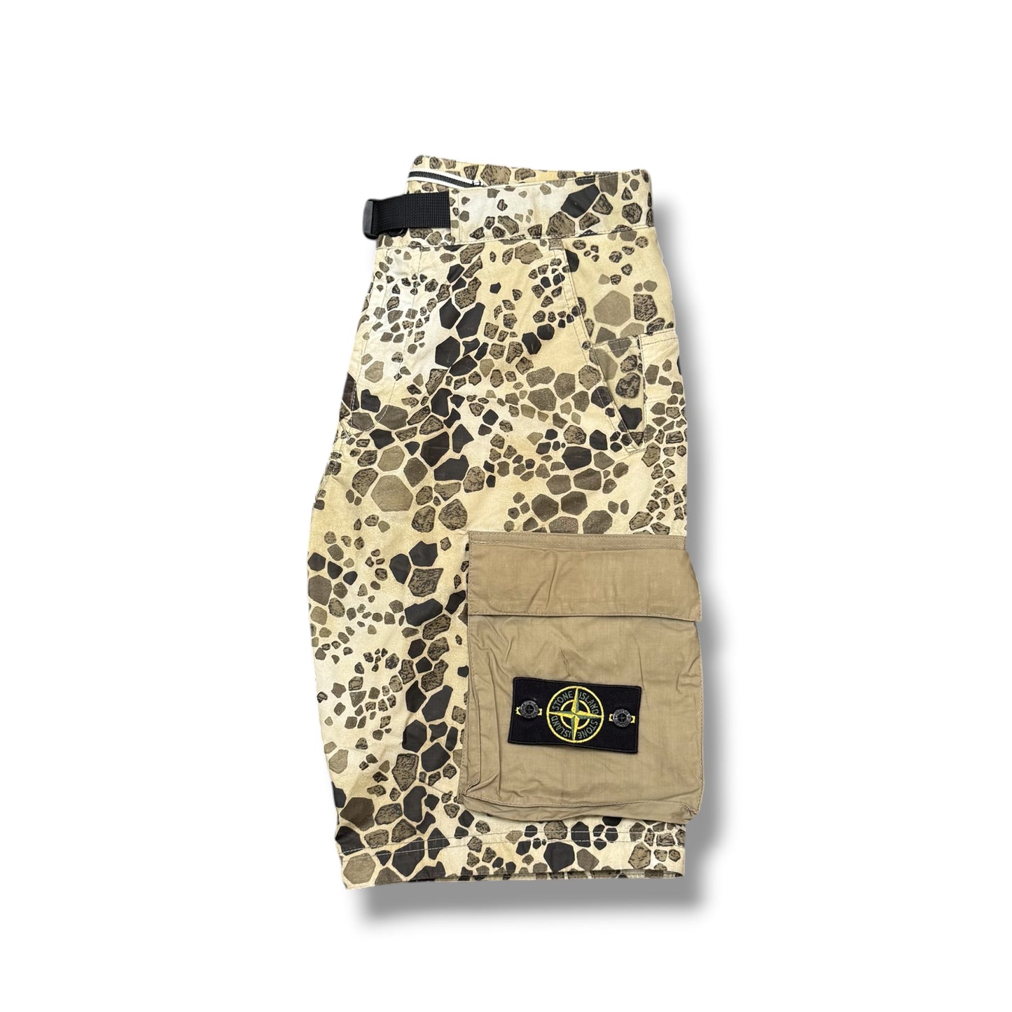 Stone Island Alligator Camo Cargo Shorts (S)
