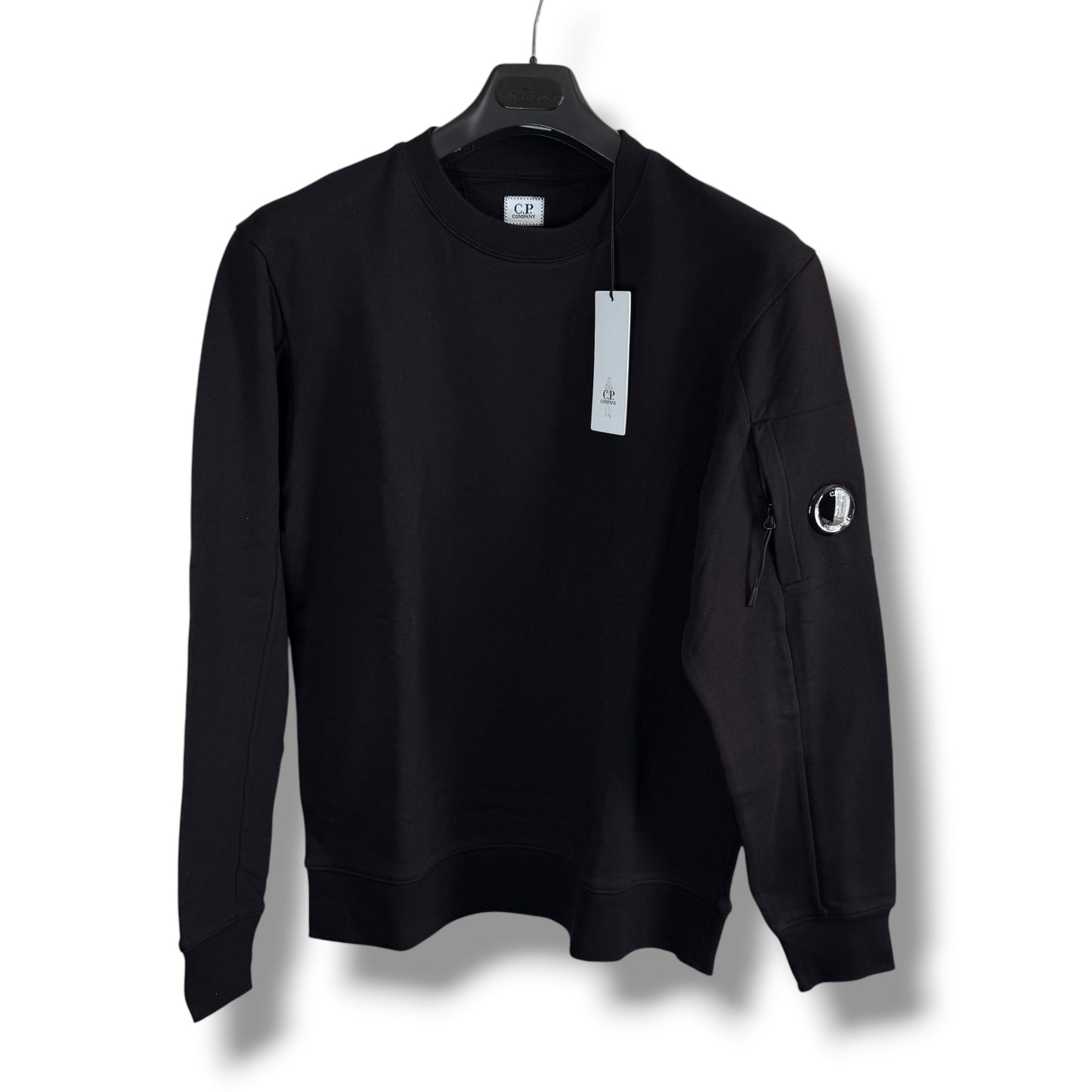 CP Company Black Sweatshirt (XL, 24”)