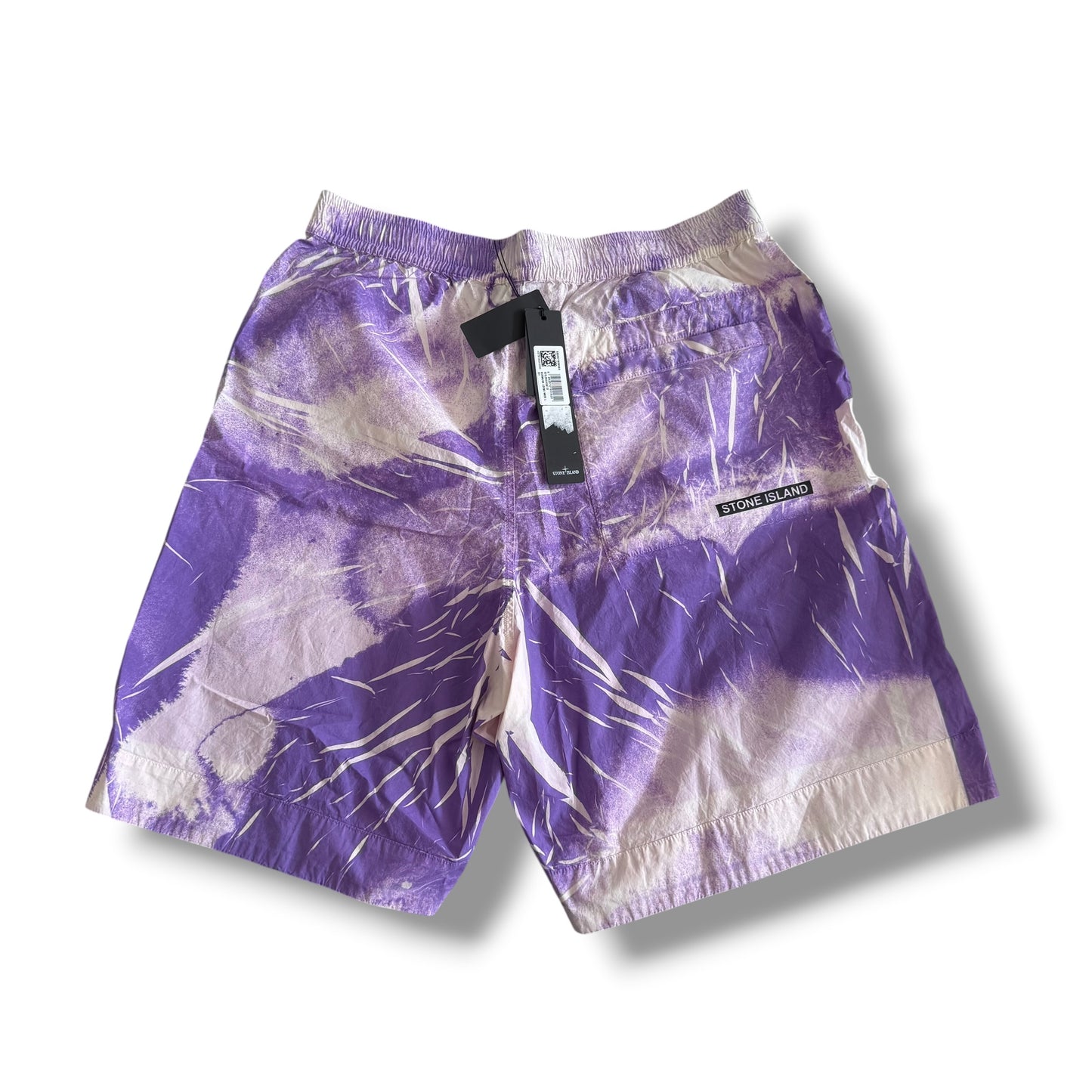 Stone Island Abstract Print Bermuda Shorts (33”, 32”)