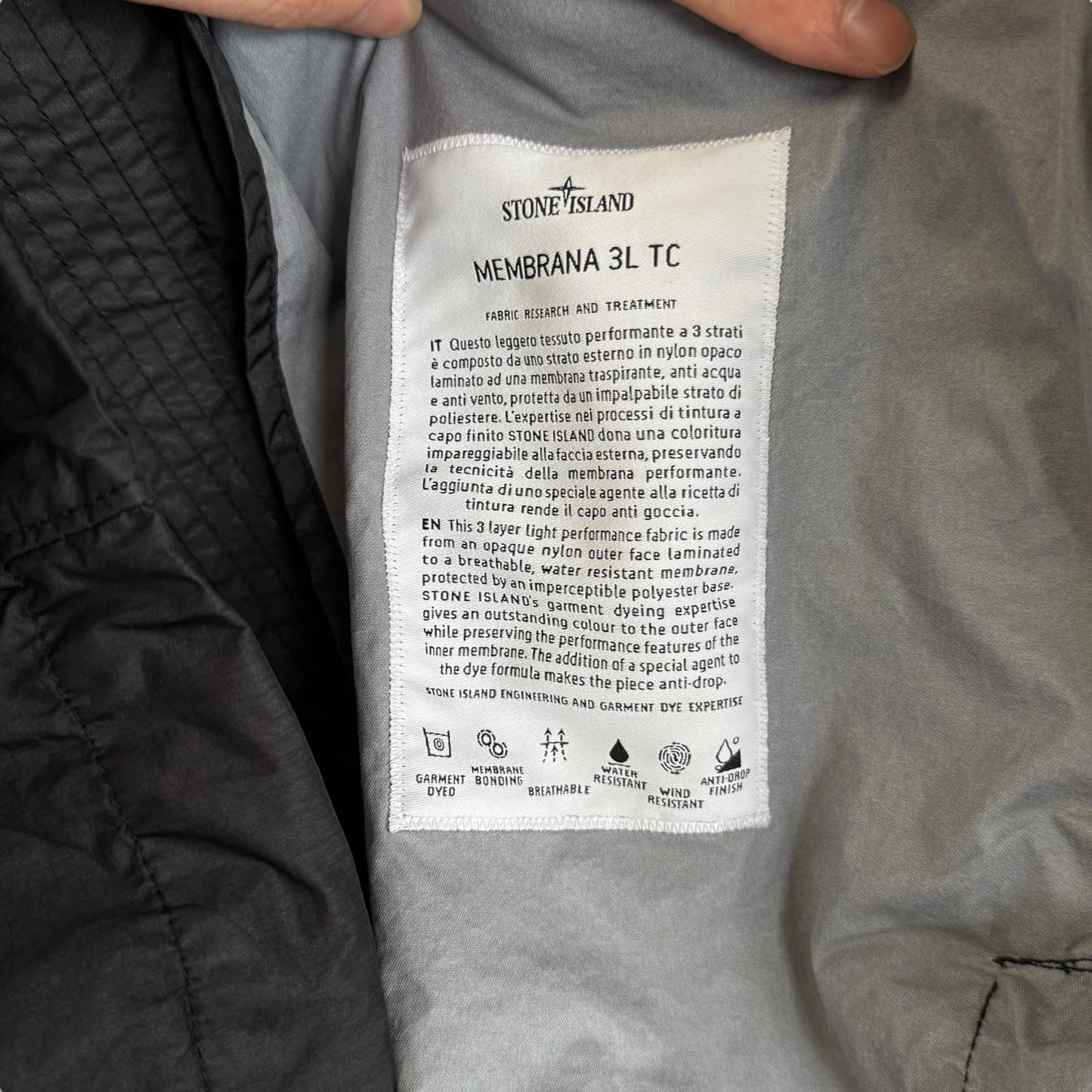 Stone Island Membrana 3L TC (3XL, 26.5”)