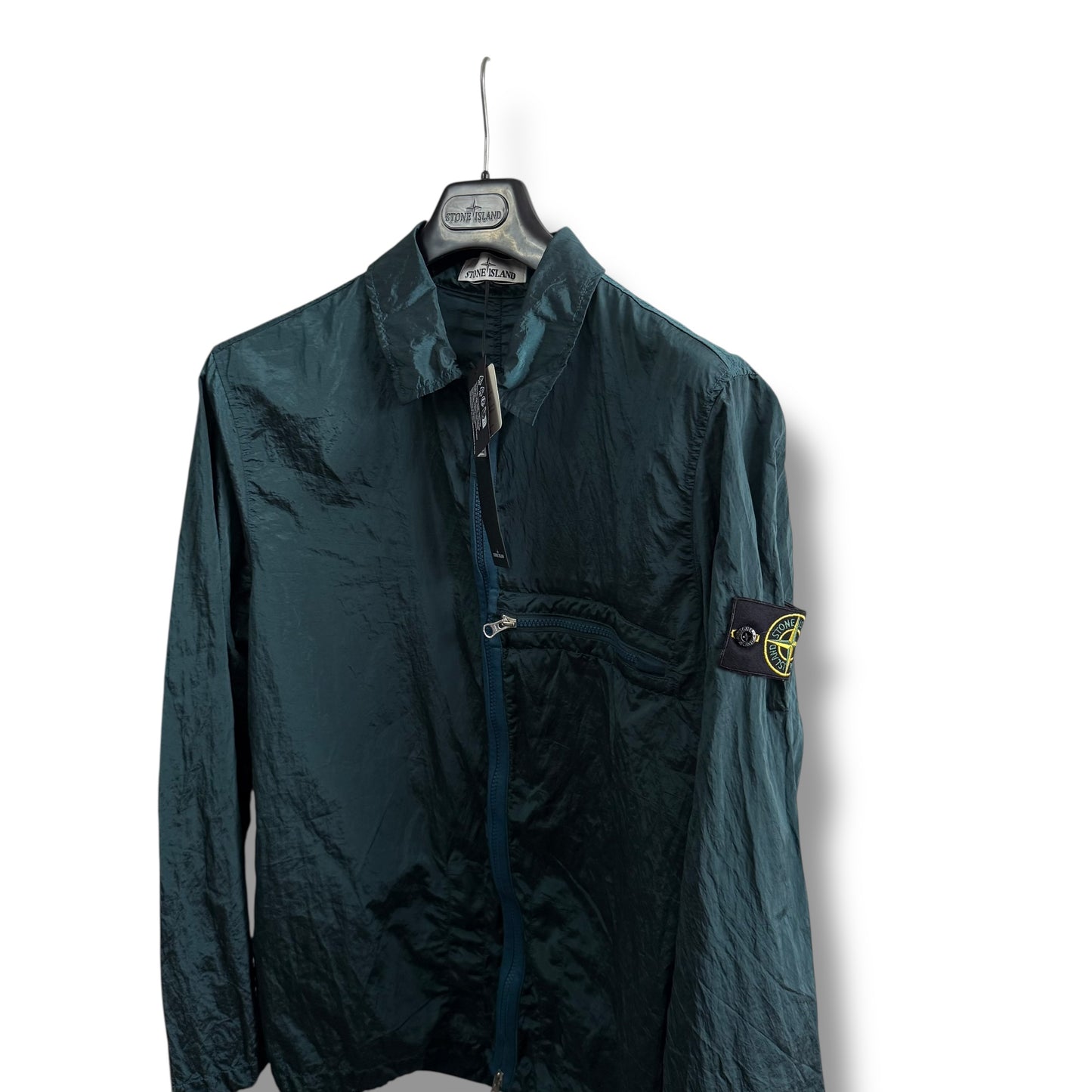Stone Island Nylon Overshirt (L, 22.5”)
