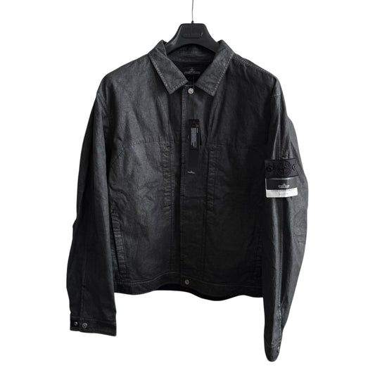 Stone Island Shadow Project Trucker Jacket, Cotone Canapa Placcato (XXL, 25.5”)