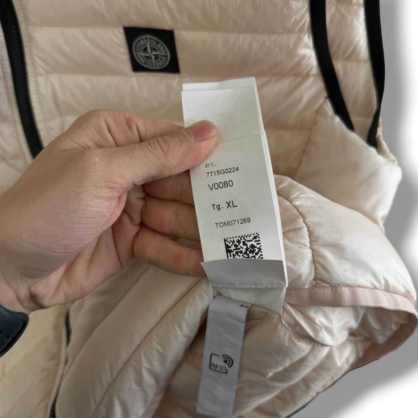Stone Island Loom Woven Chambers R-Nylon Down Gilet (XL, 24”)