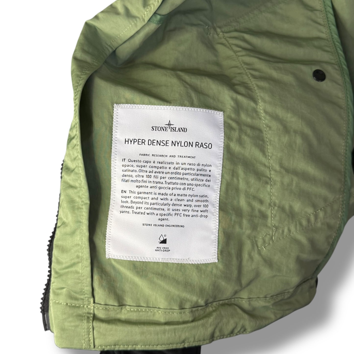 Stone Island Hyper Dense Nylon Raso (L, 24.5”)