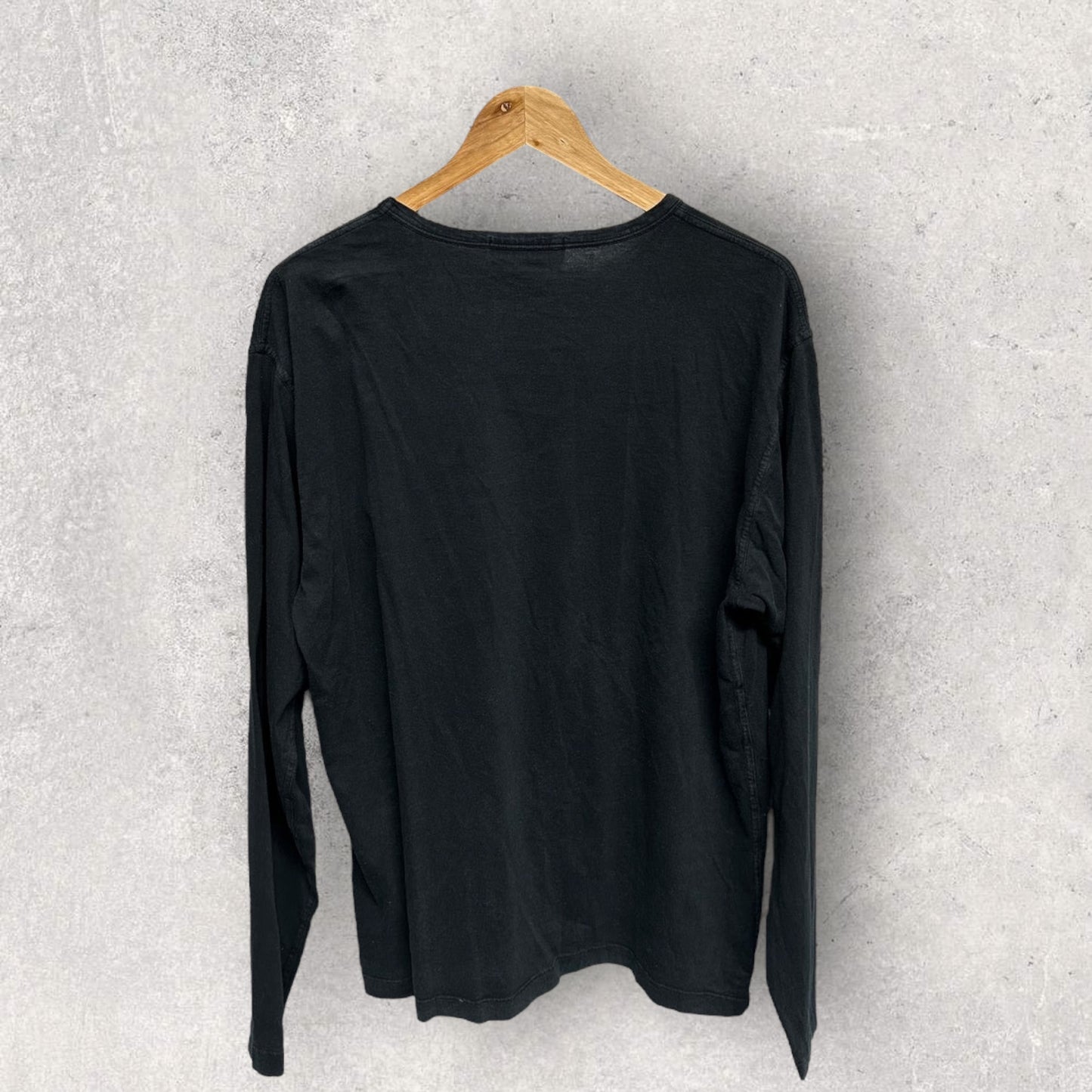 Stone Island Long Sleeve Black T-shirt (XL, 23”)