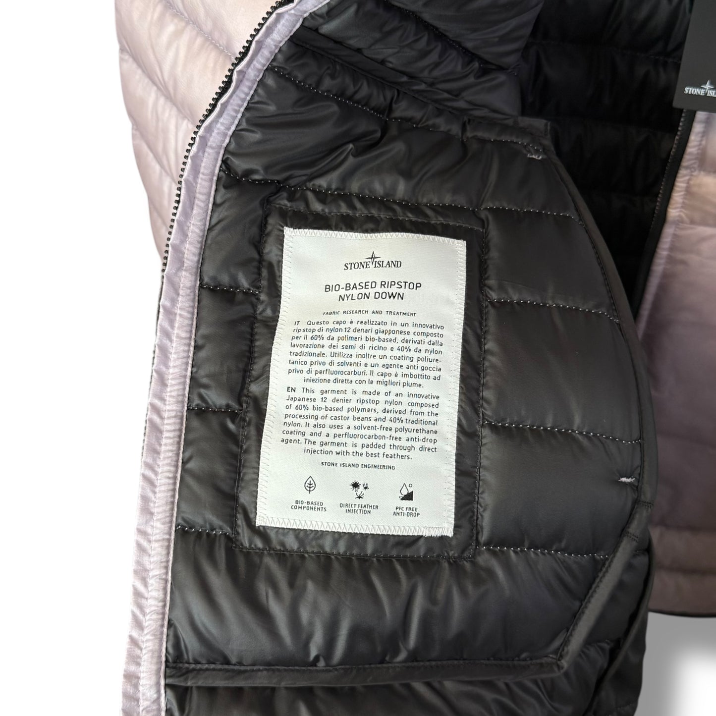 Stone Island Bio-Based Ripstop Nylon Down (XL, 23.5”)