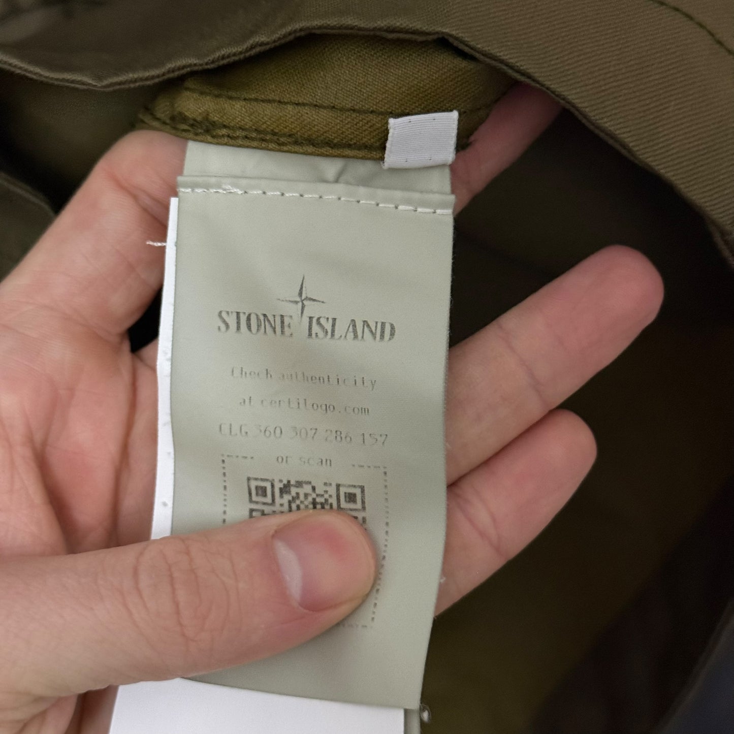 Stone Island Performance Twill Wool-TC Ghost Piece (XL, 24.5”)