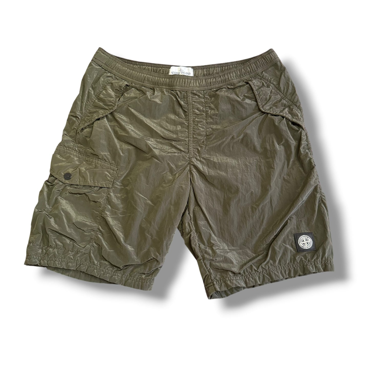 Stone Island Nylon Cargo Shorts (M, 32-34”)