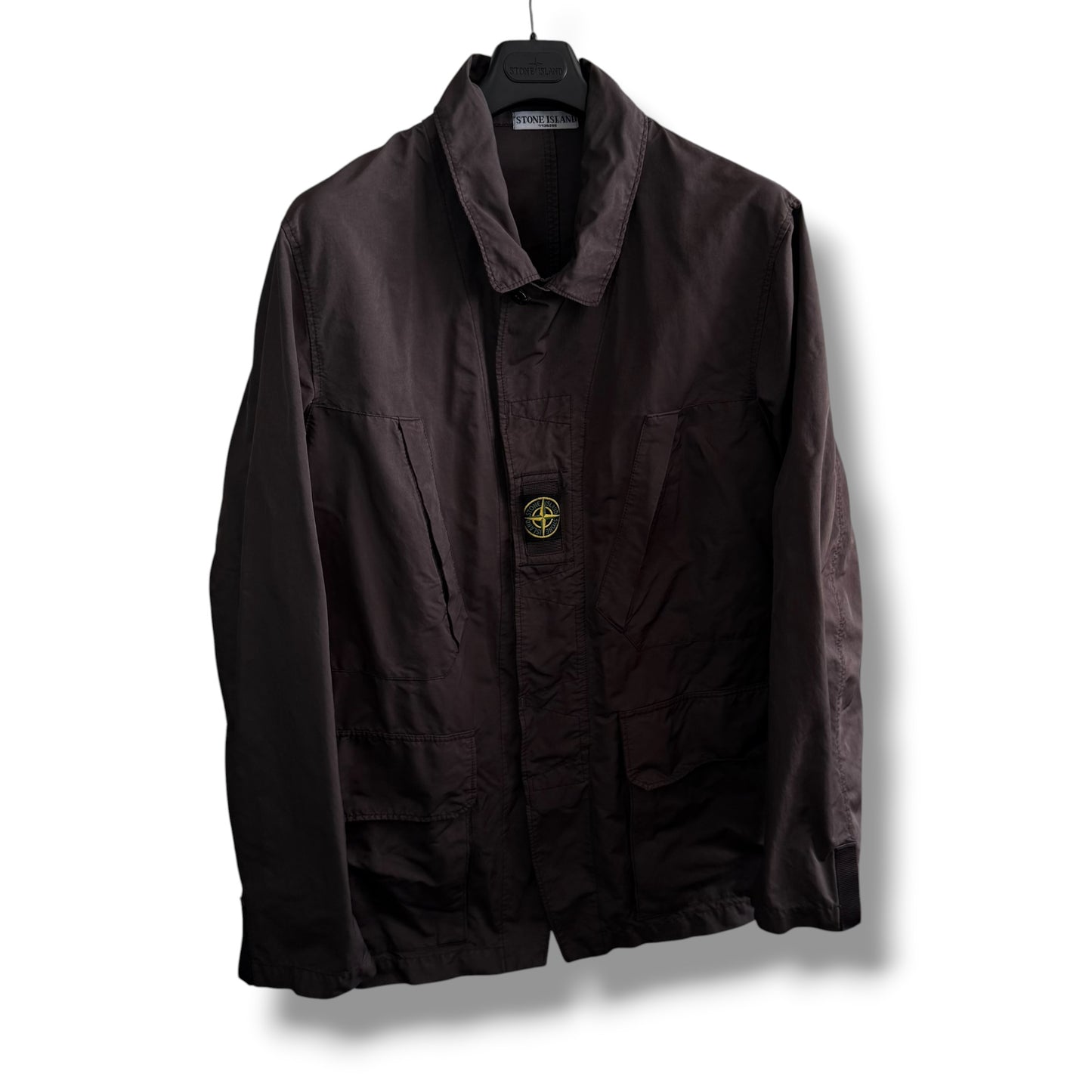 Stone Island Microfibre Centre Patch Field Jacket (XXL, 26”)