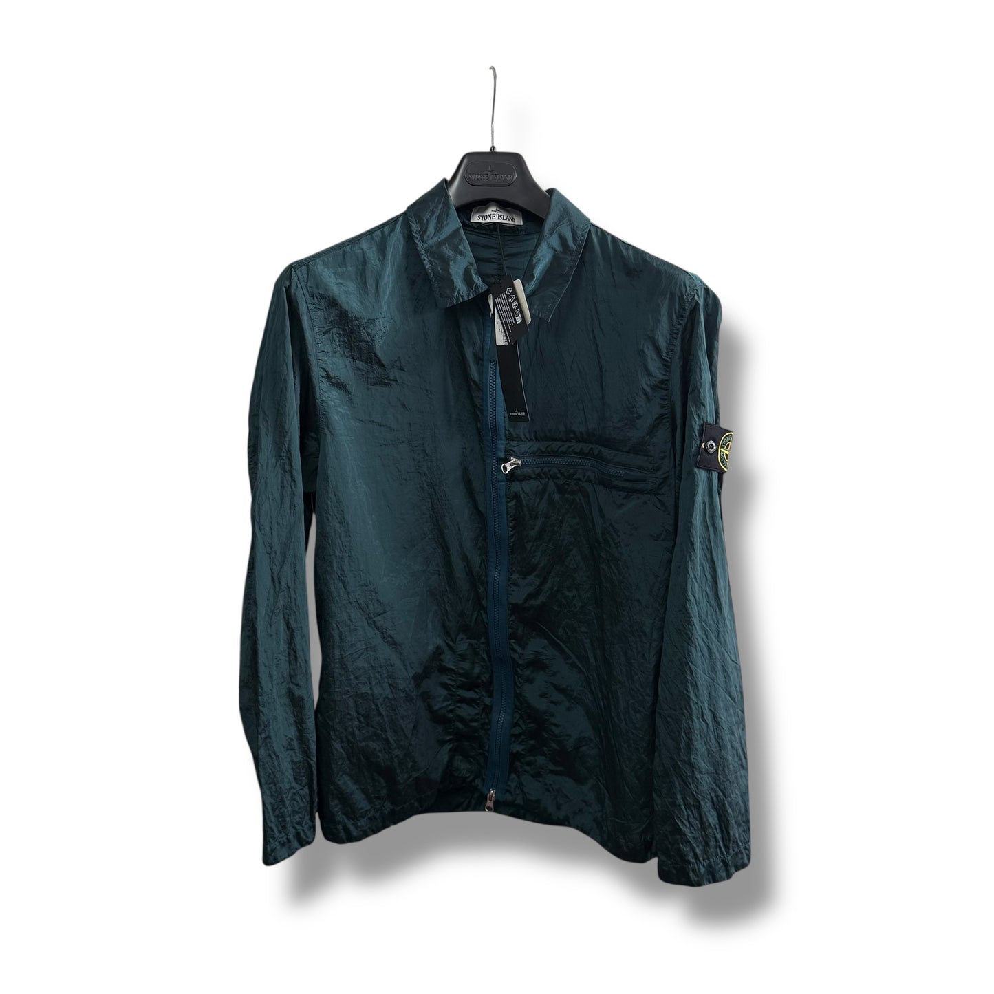 Stone Island Nylon Overshirt (L, 22.5”)