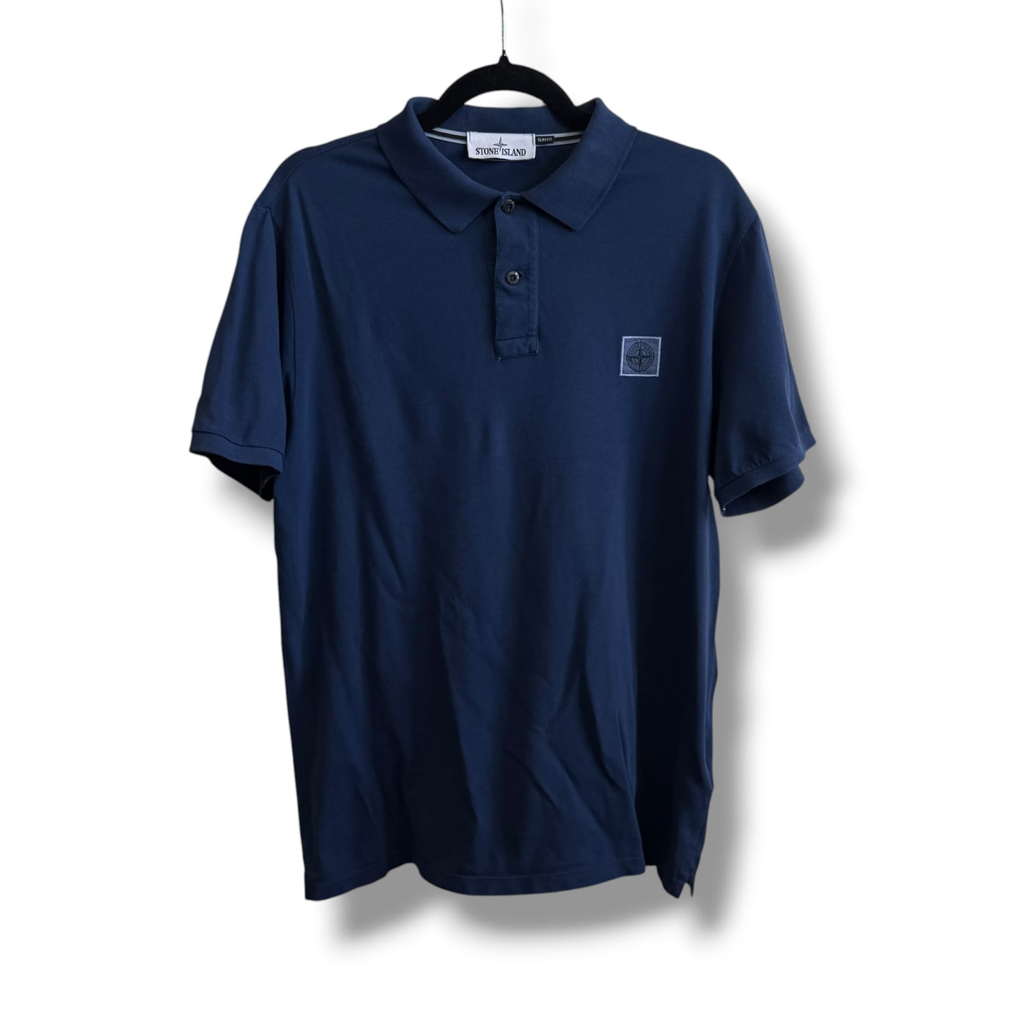 Stone Island Blue Polo (XXL, 23”)