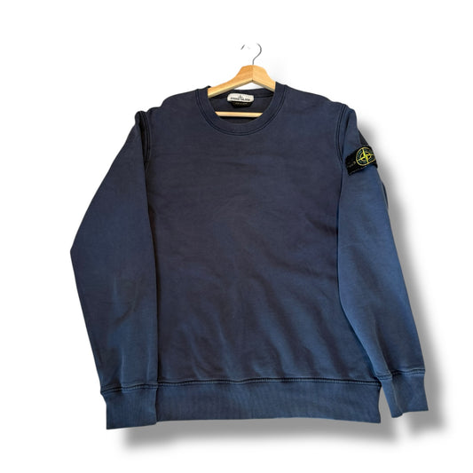 Stone Island Navy Sweatshirt (L, 23”)