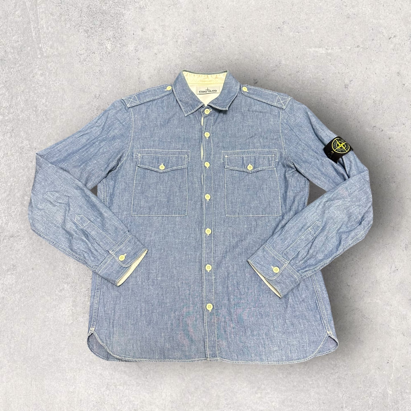 Stone Island Denim Overshirt (M 20”)
