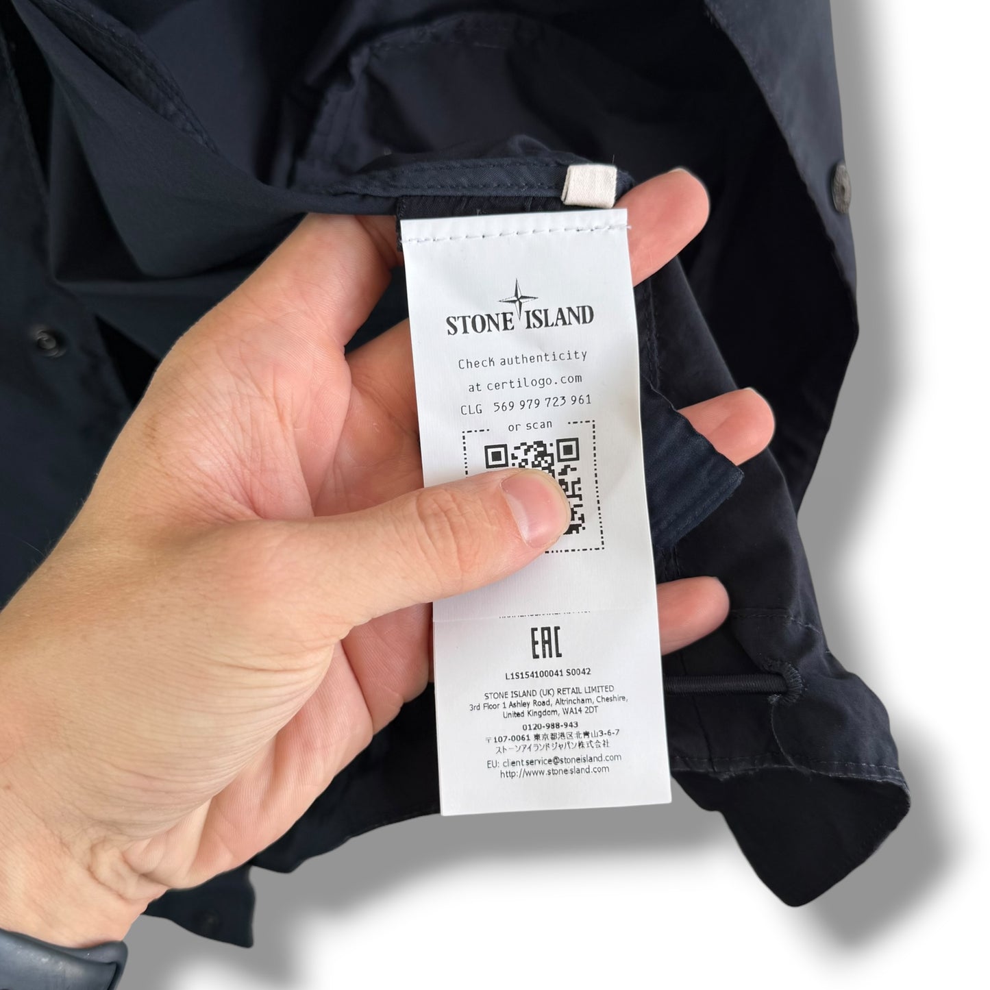 Stone Island Light Compact Touch Poly-TC (M, 24.5”)