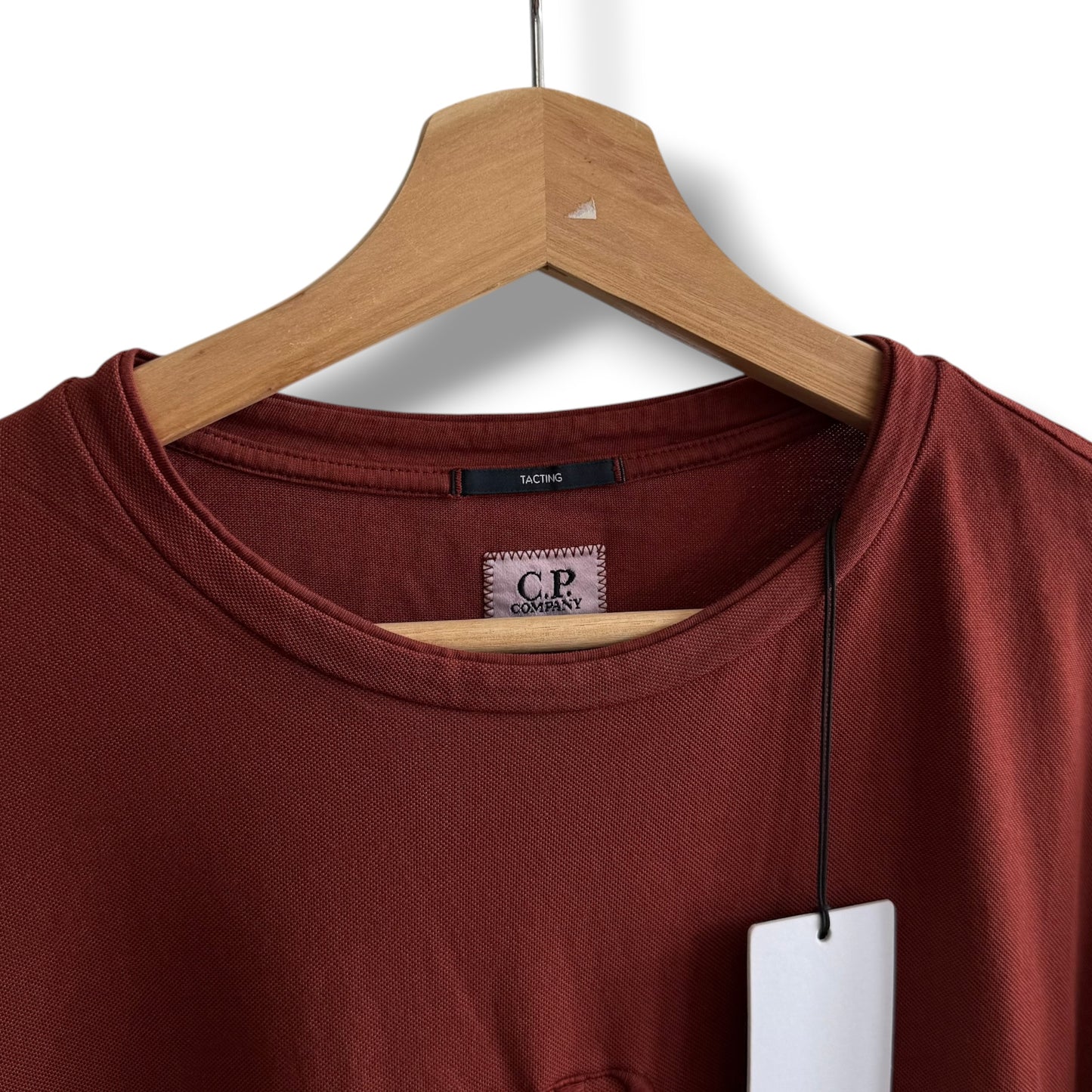 CP Company Burgundy T-shirt (L, 21.5”)