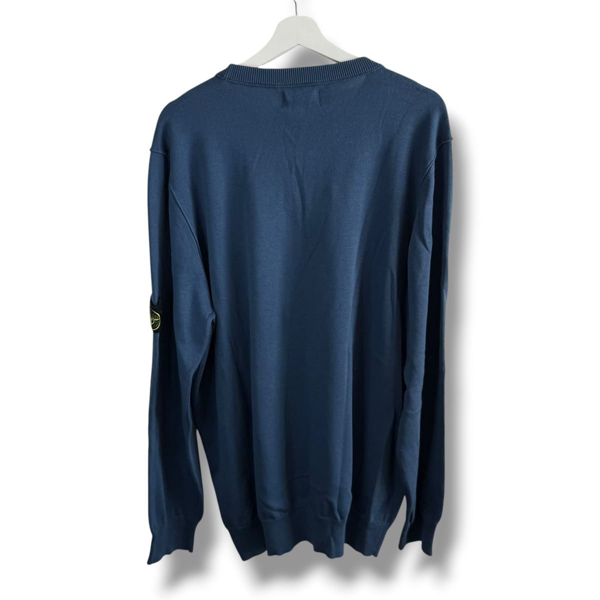 Stone Island Knitted Blue Jumper (3XL, 25.5”)