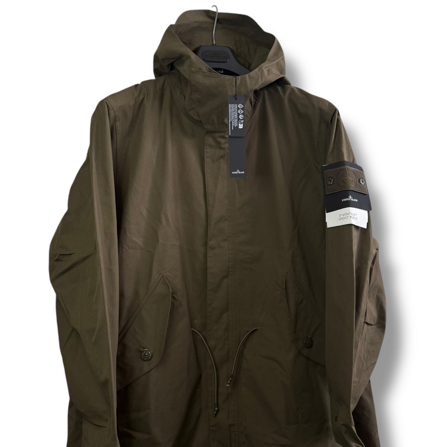 Stone Island O’Ventile Ghost Piece Parka (L, 25”)