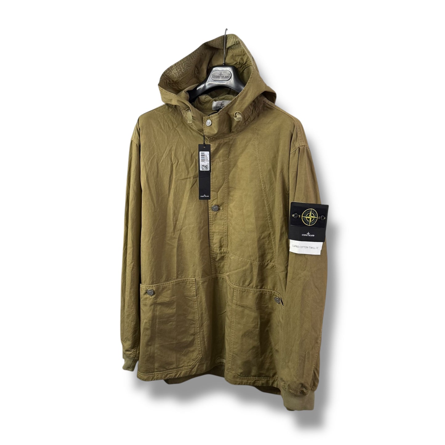 Stone Island Cupro Cotton Twill-TC Smock (3XL, 29.5”)