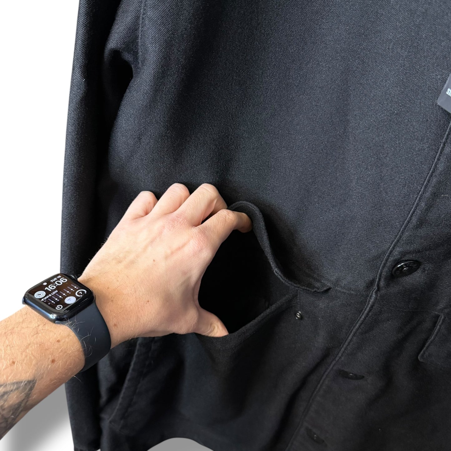 Stone Island Cotton Nylon Moleskin-TC Ghost Piece (2XL, 27”)