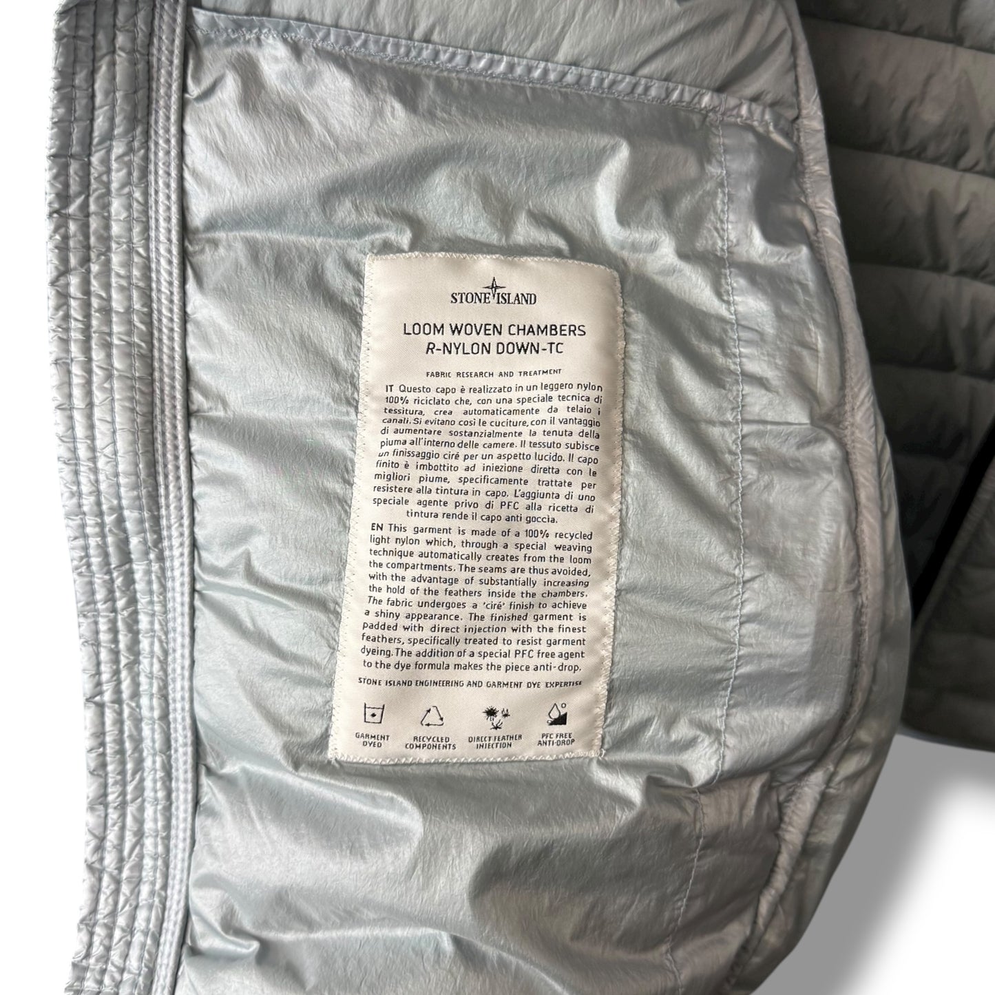 Stone Island Loom Woven Down (L, 22”)