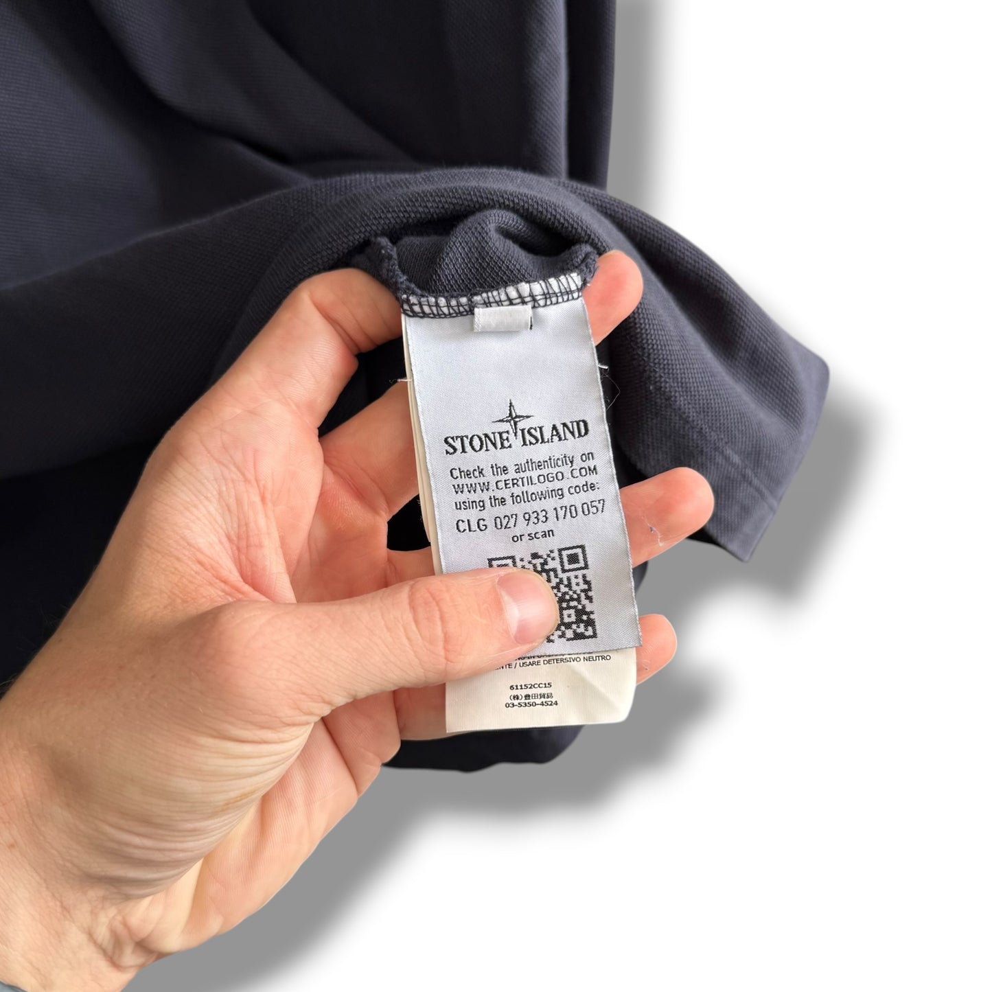 Stone Island Long Sleeve Polo (3XL, 26”)