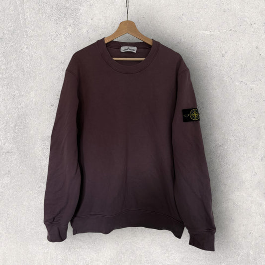 Stone Island Purple Sweatshirt (XL, 25”)