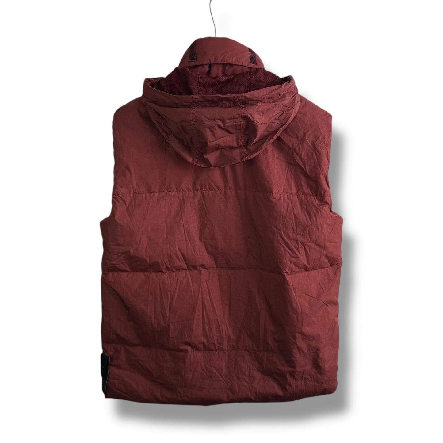 Stone Island Crinkle Reps Down Body Warmer (L, 23”)
