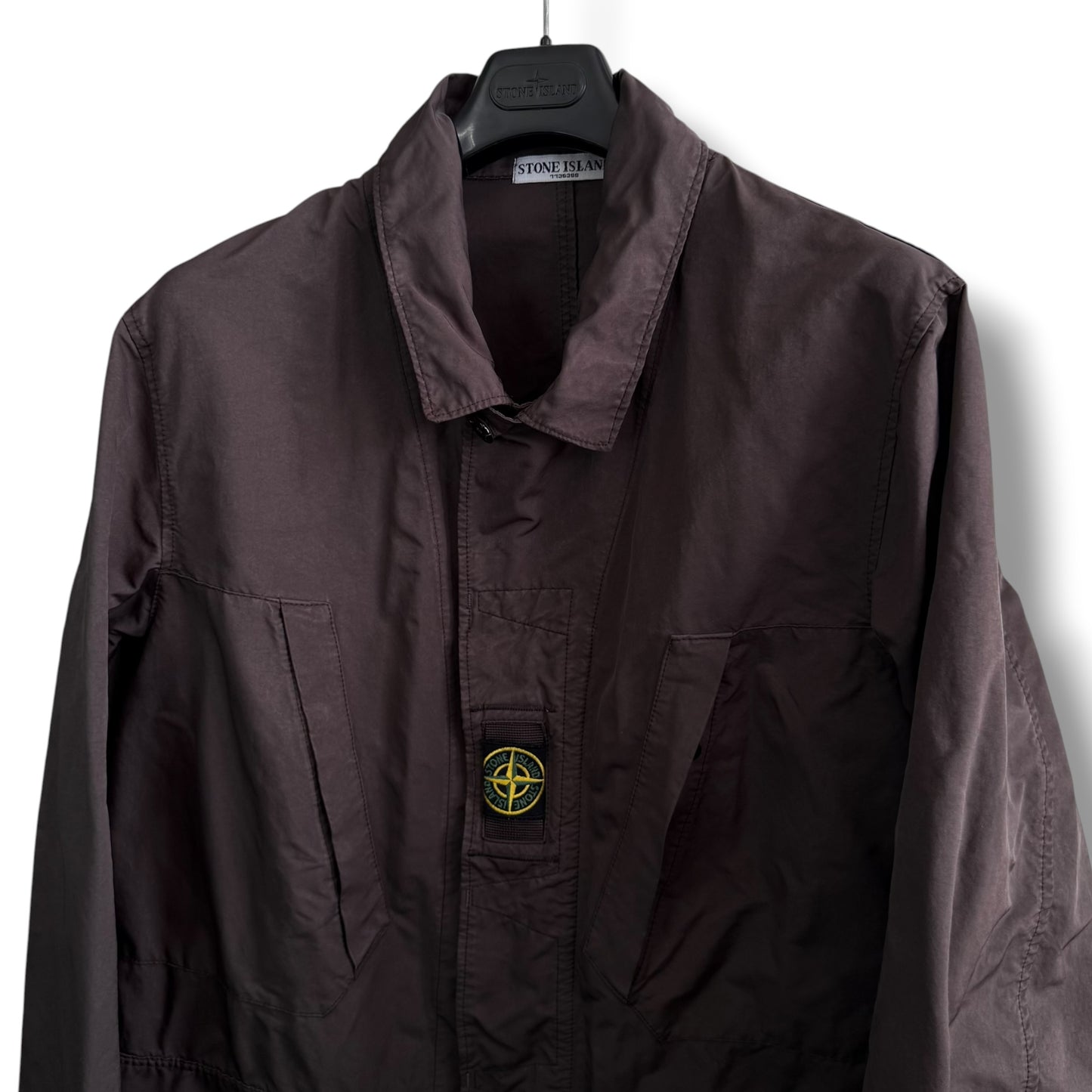 Stone Island Microfibre Centre Patch Field Jacket (XXL, 26”)