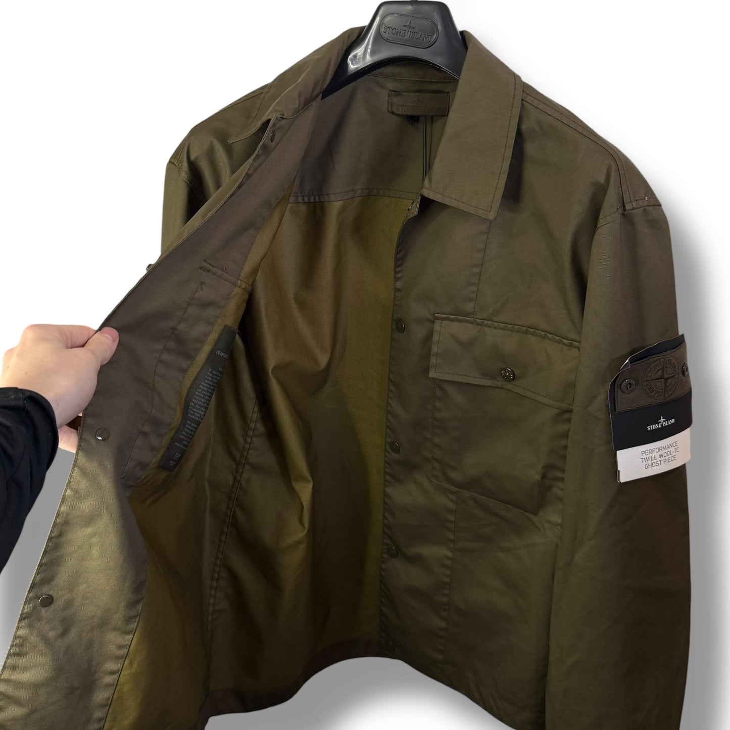 Stone Island Performance Twill Wool-TC Ghost Piece (XXL, 26.5”)