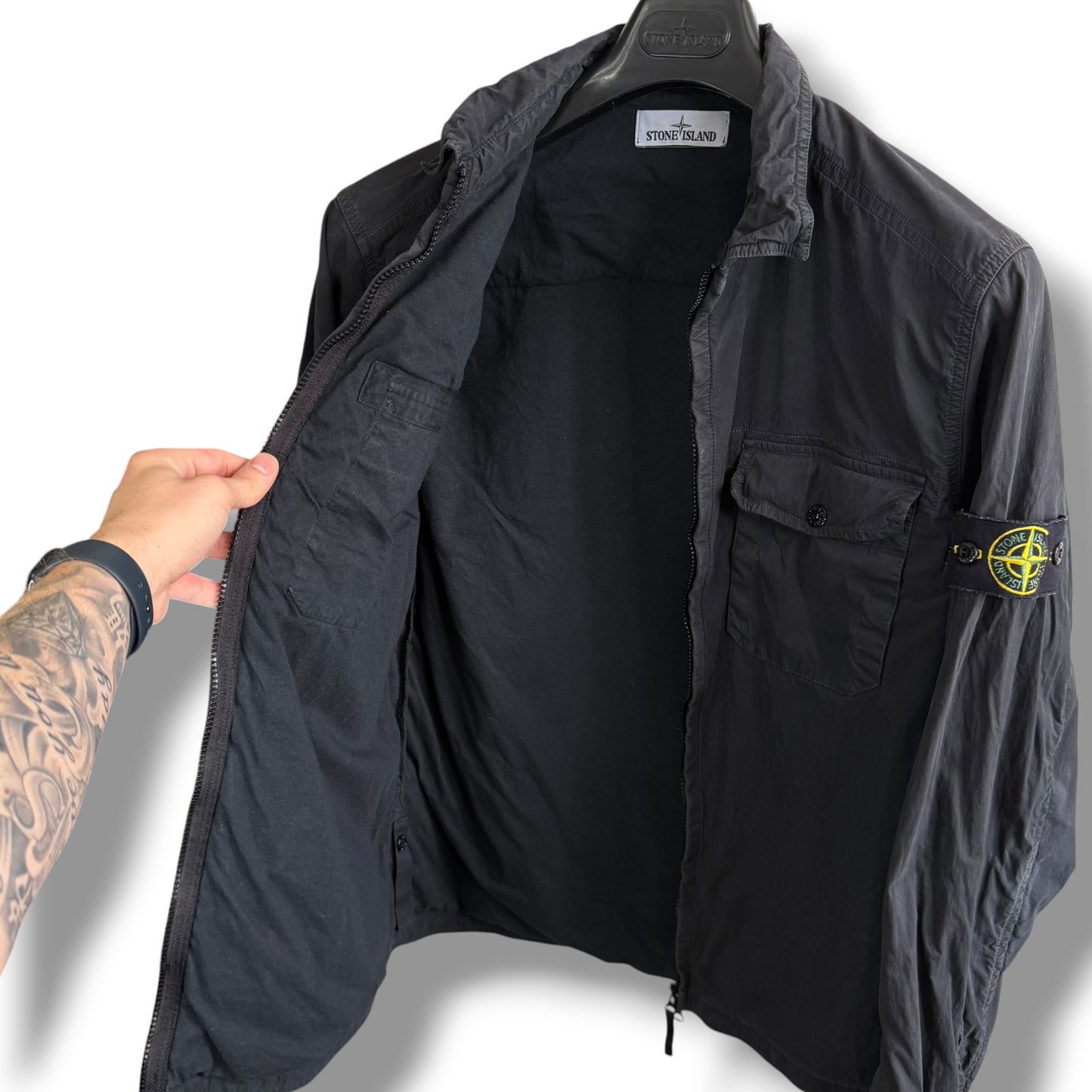 Stone Island Inner Lined Overshirt (XL, 23”)
