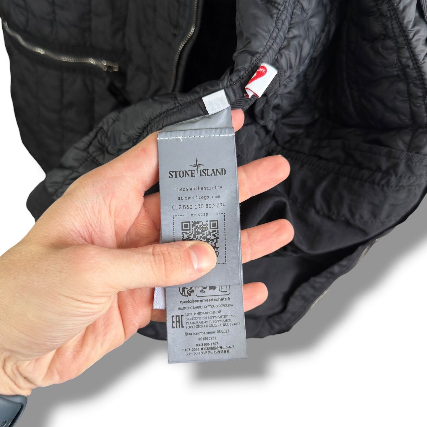 Stone Island Quilted Nylon Stella With Primaloft-TC (M, 23.5”)