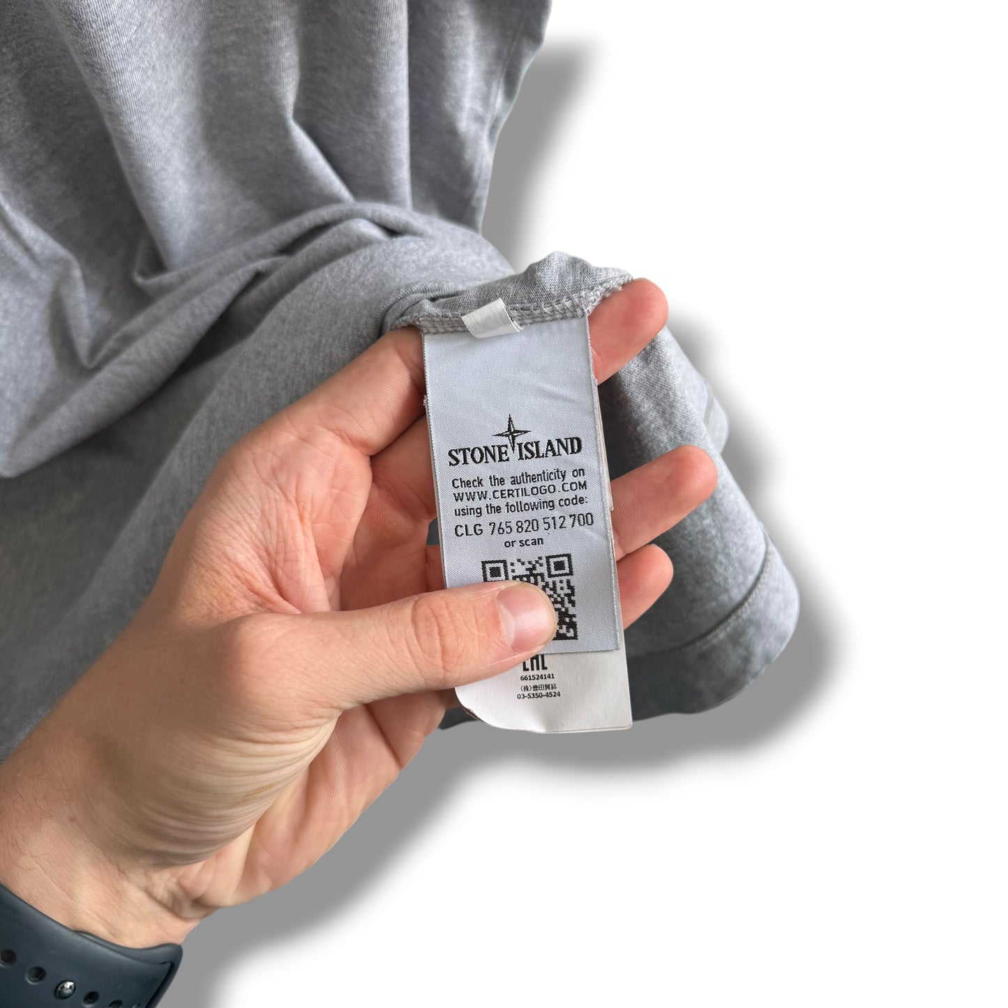 Stone Island Grey T-shirt (XXL, 24”)