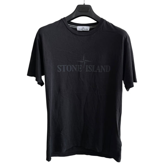 Stone Island Black T-shirt (L, 21.5”)