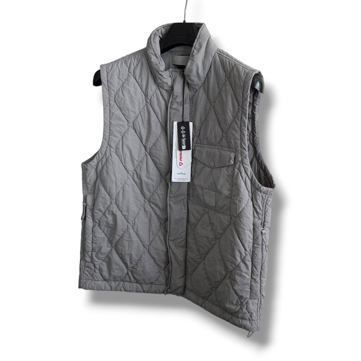 Stone Island Nylon Smerigliato Ghost Gilet (XL, 24”)