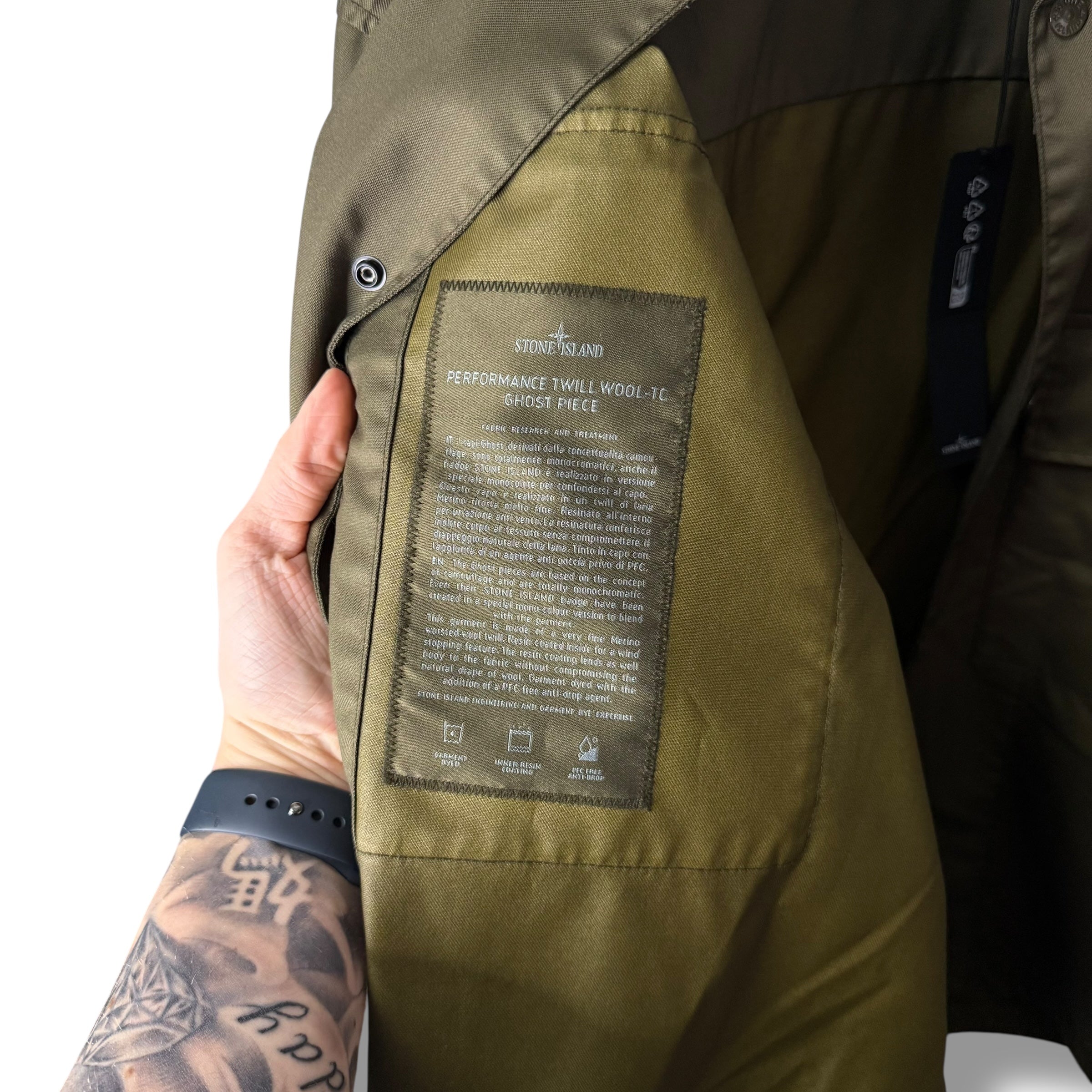 Stone Island Performance Twill Wool-TC Ghost Piece (XXL, 26.5