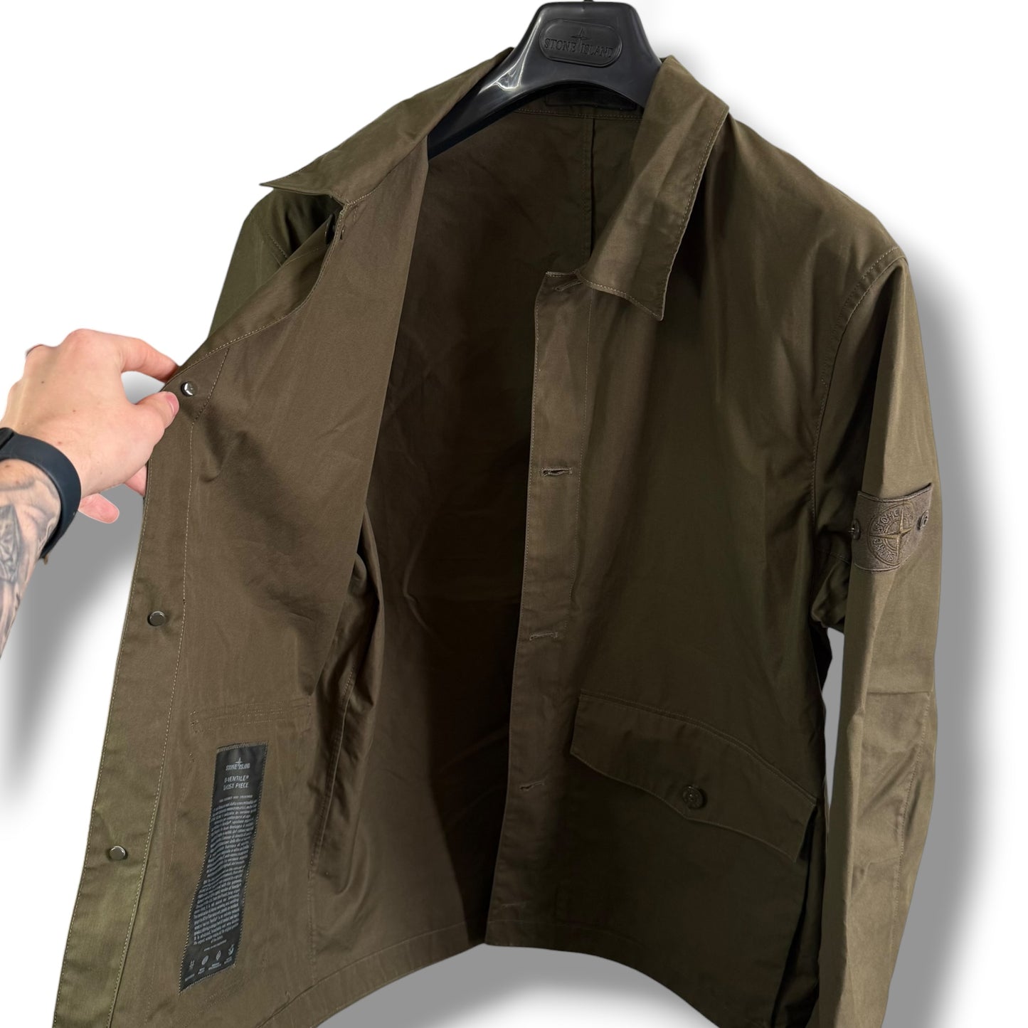 Stone Island O-Ventile Ghost Jacket (XL, 24”)
