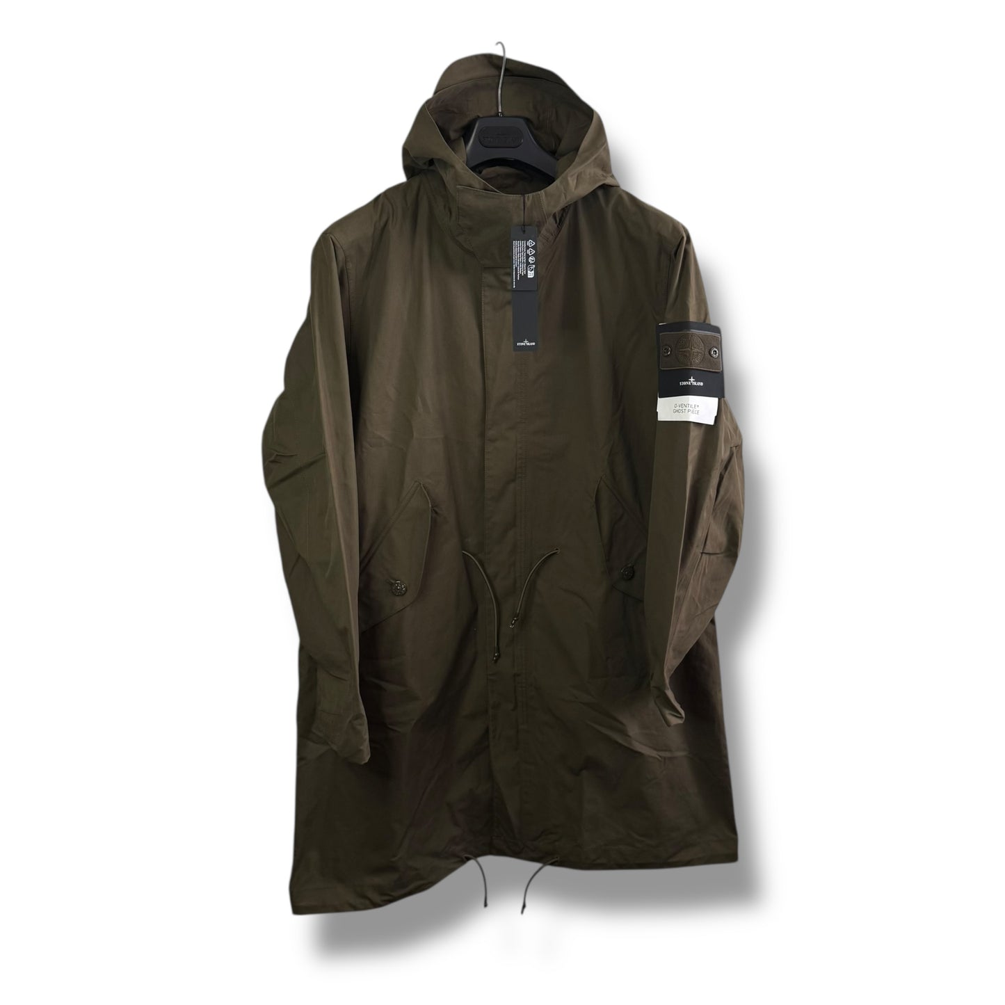 Stone Island O’Ventile Ghost Piece Parka (L, 25”)