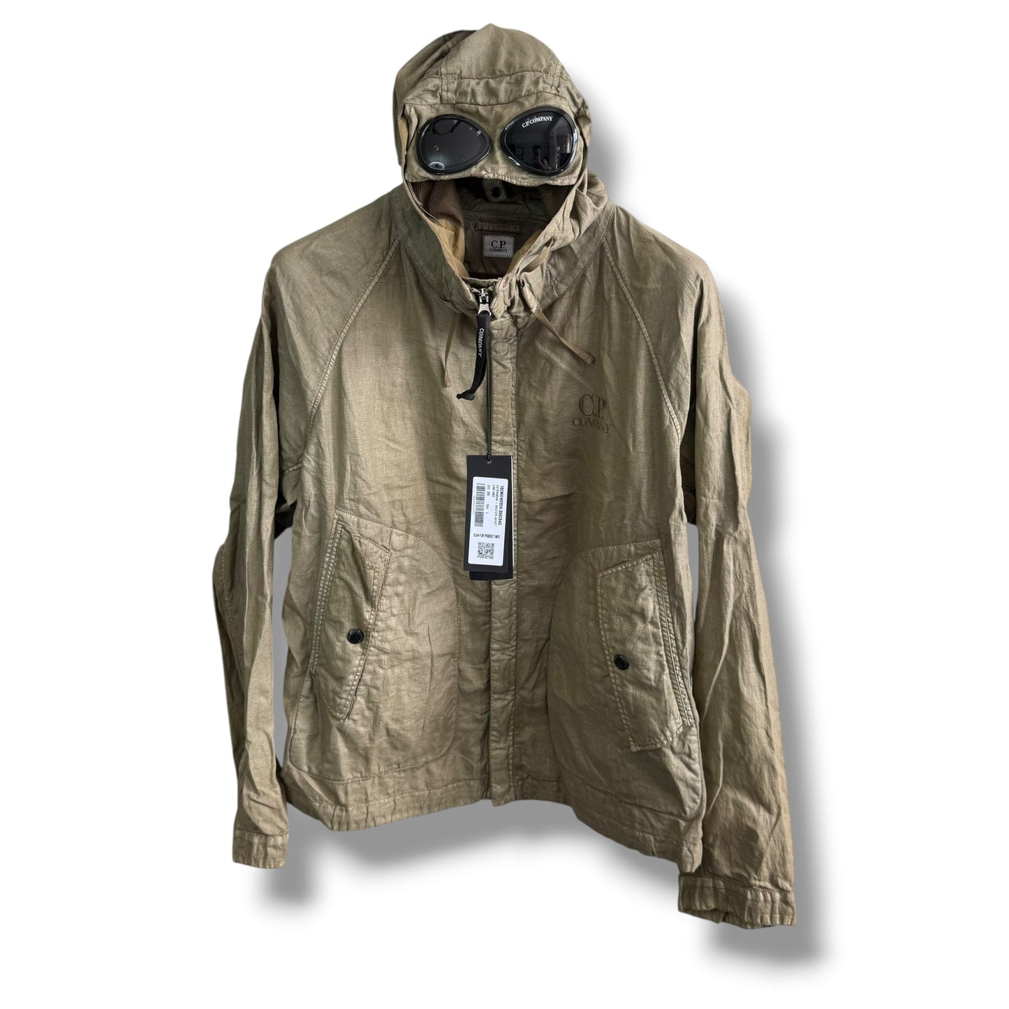 CP Company Lino Wax Jacket (L, 24”)