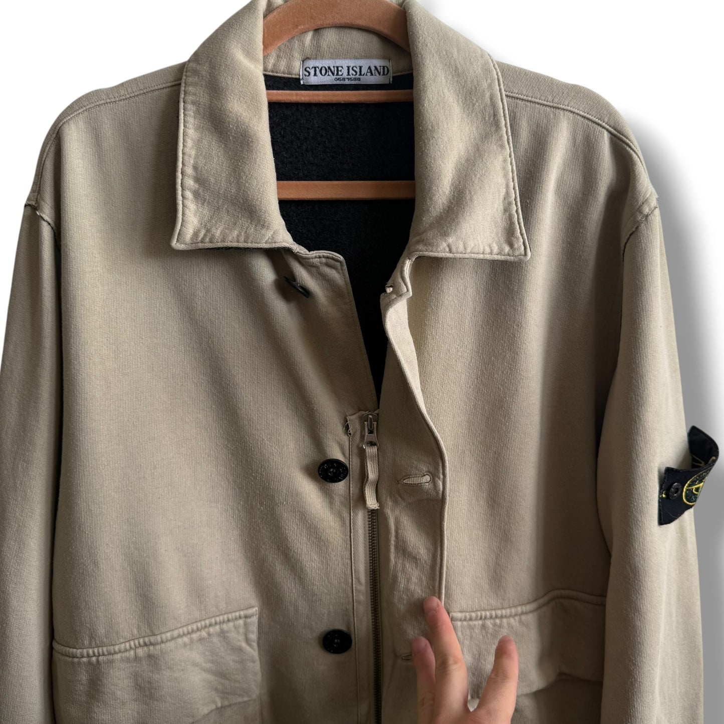 Stone Island Fleece Overshirt (XL, 23”)