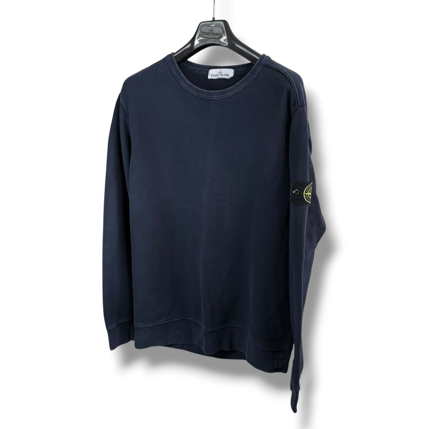 Stone Island Navy Sweatshirt (XL, 23”)