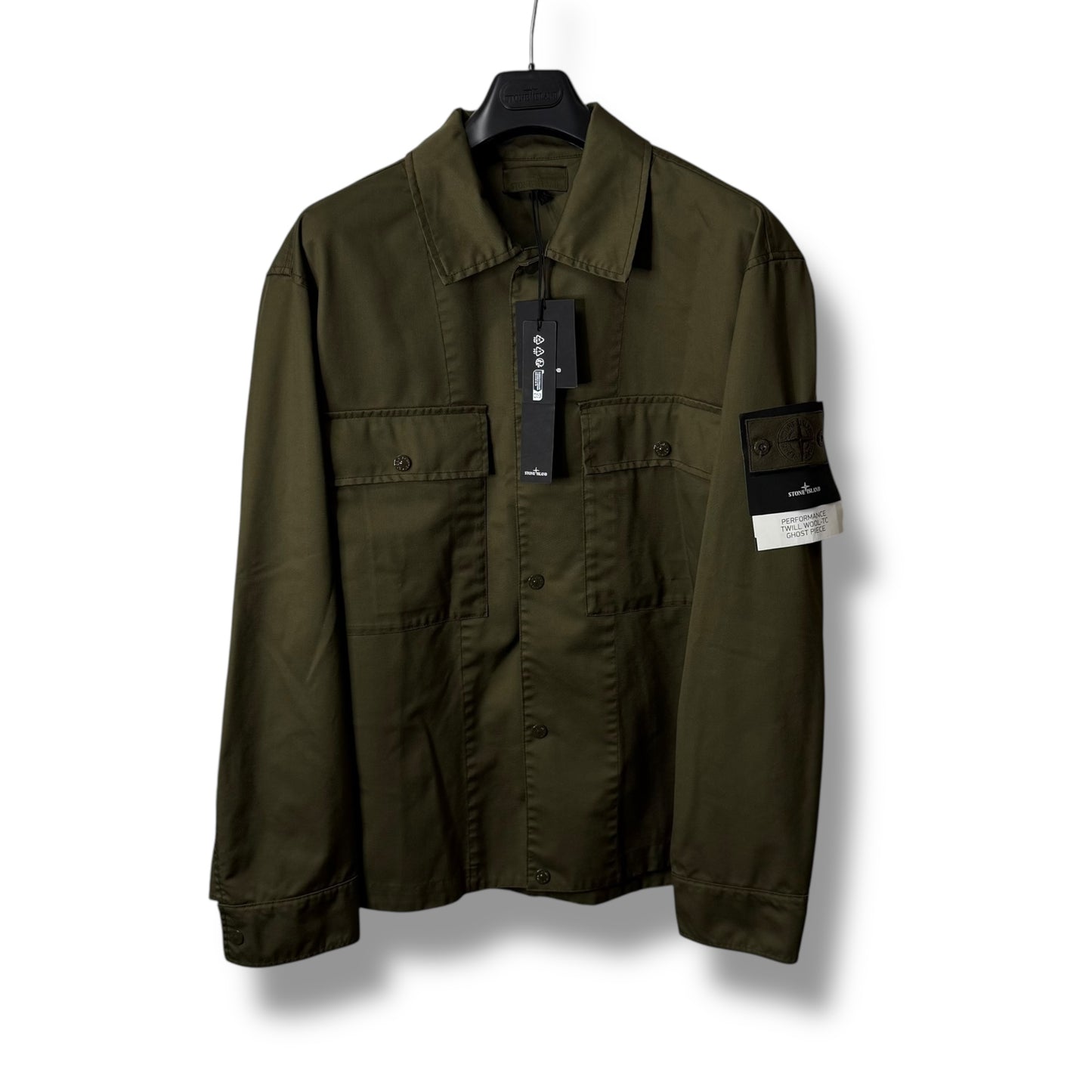 Stone Island Performance Twill Wool-TC Ghost Piece (XL, 24.5”)