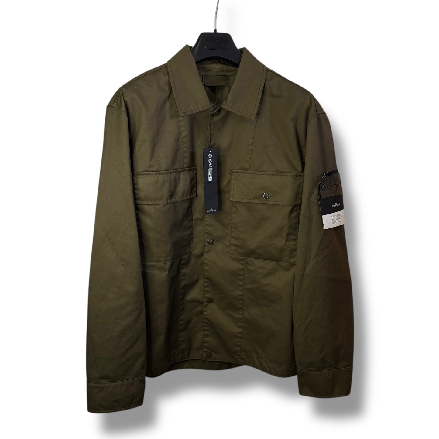Stone Island Performance Twill Wool-TC Ghost Piece (L, 24”)