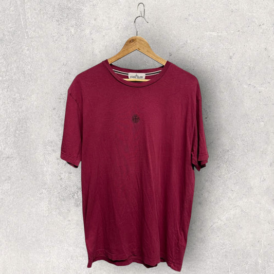 Stone Island Claret T-shirt (XL, 23”)