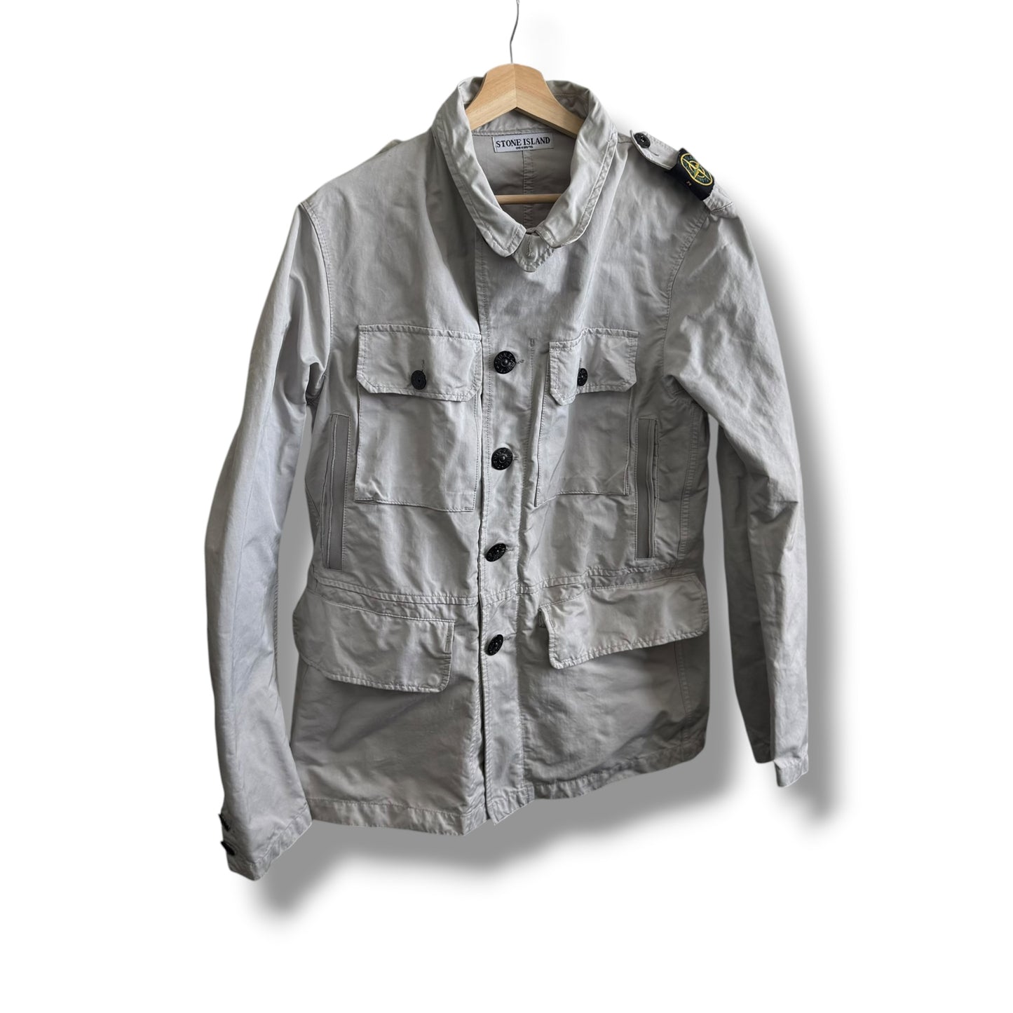 Stone Island David-TC Microfibre Field Jacket (L, 21.5”)