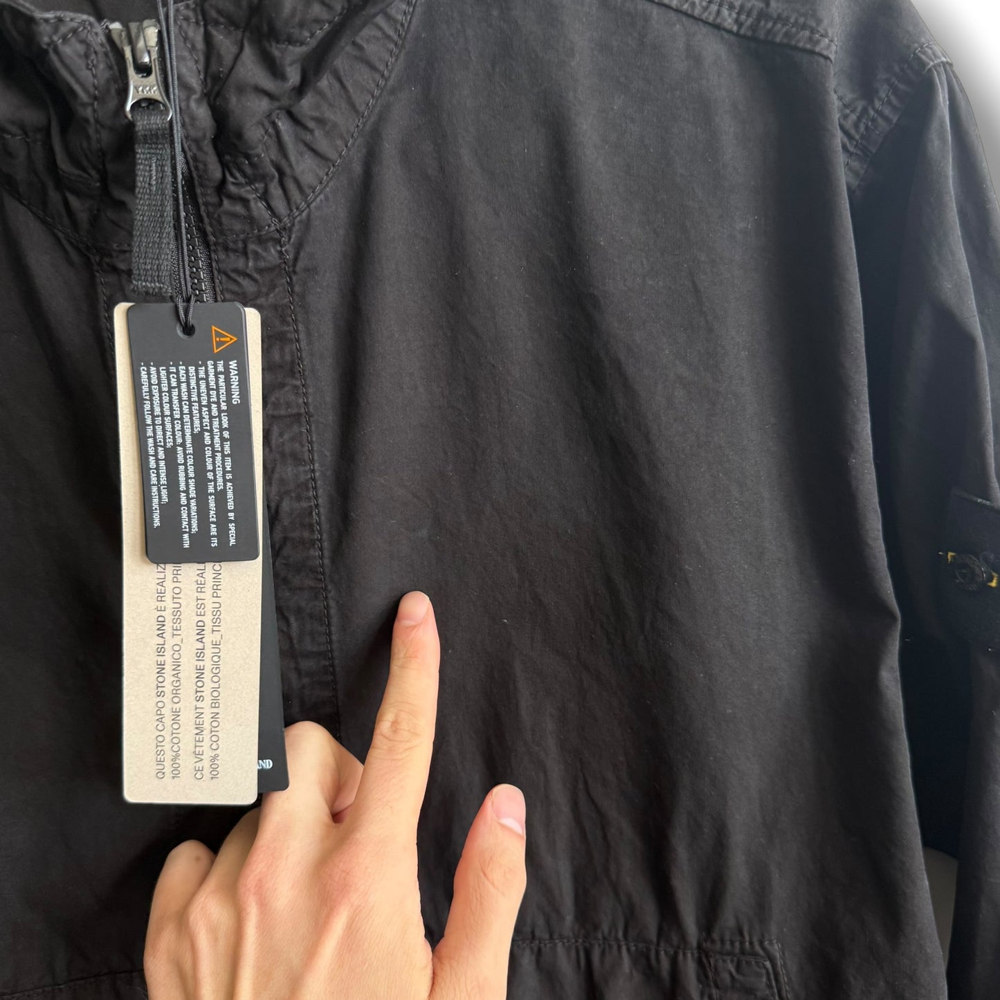 Stone Island Brushed Cotton Smock (XL, 27”)